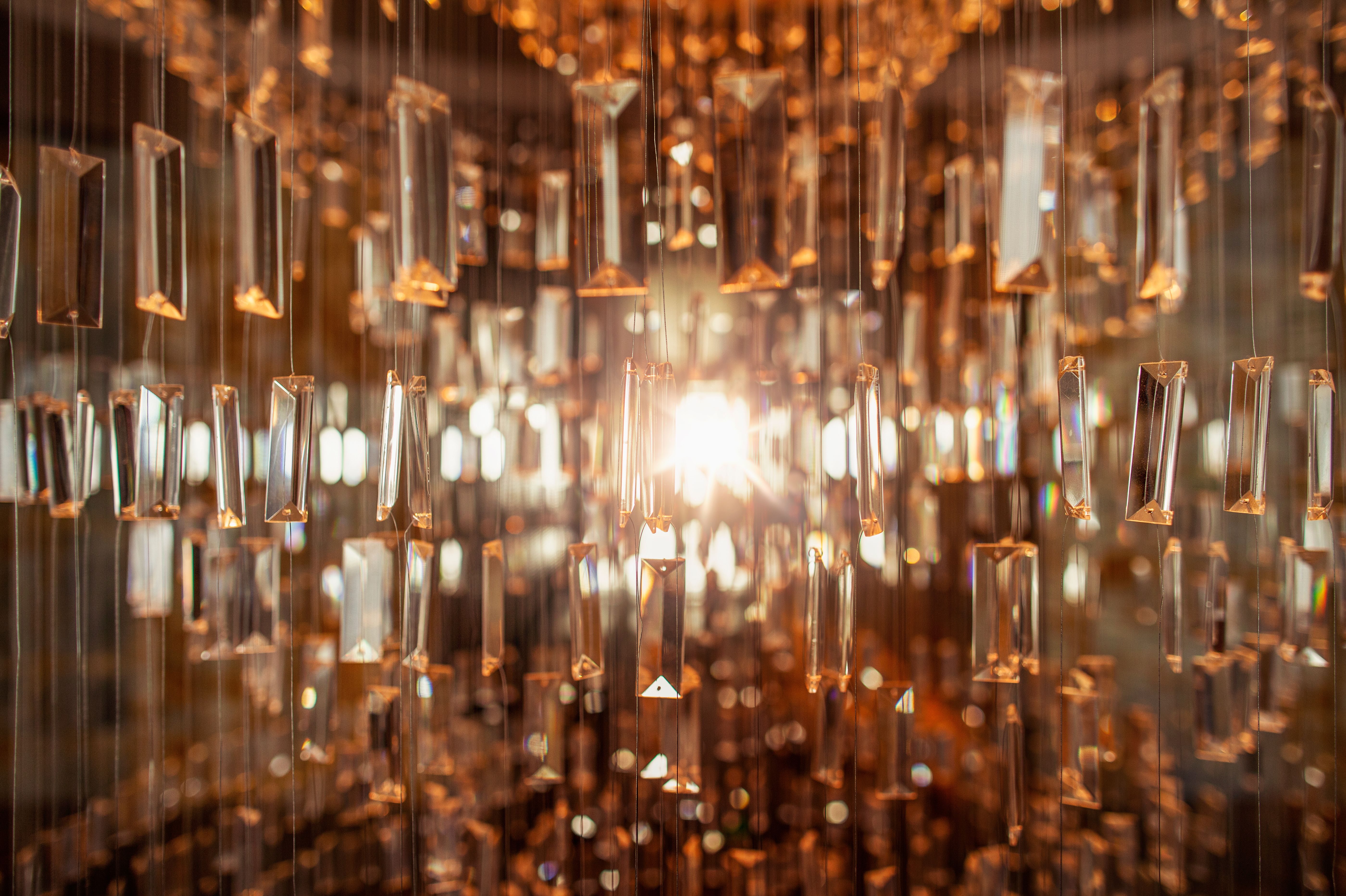 elegant crystal lamp
