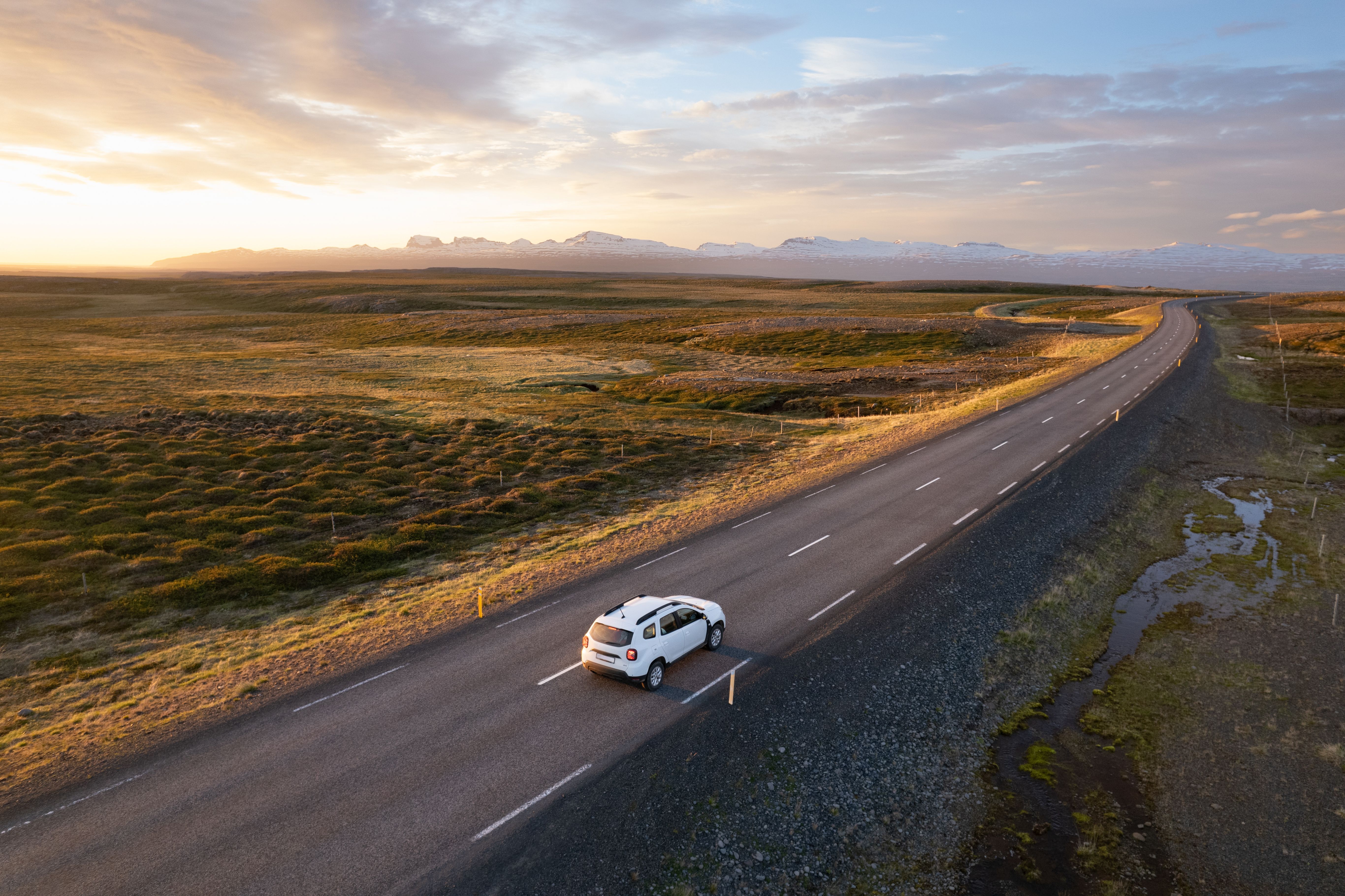 car on road