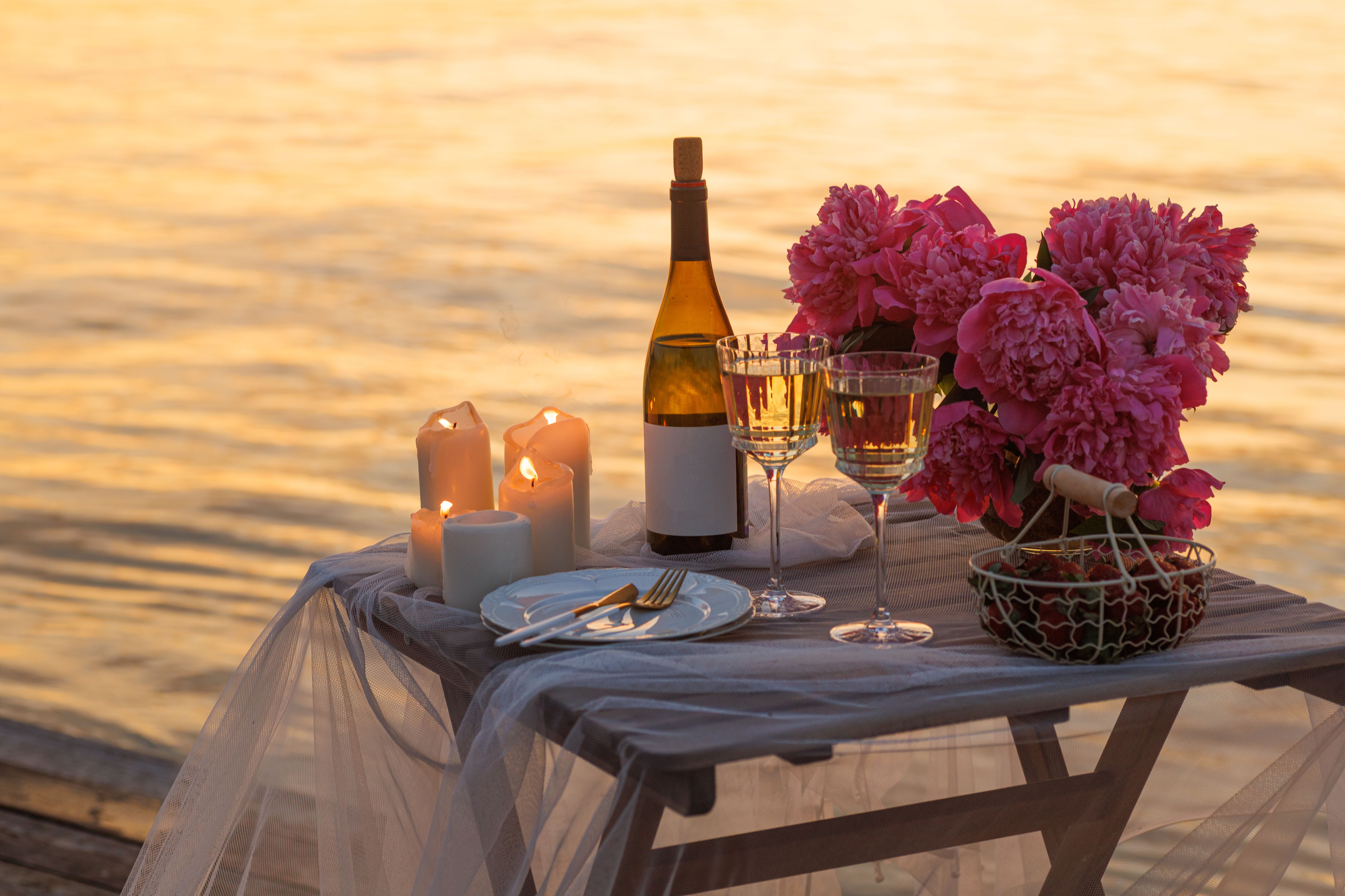 sunset wedding