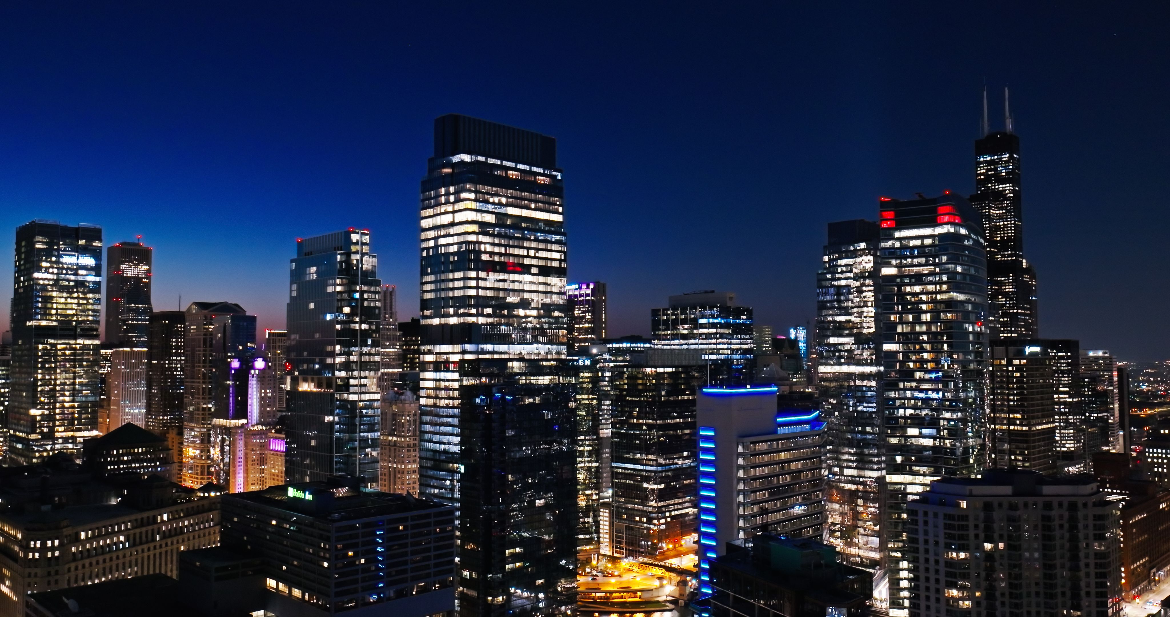 nighttime cityscape