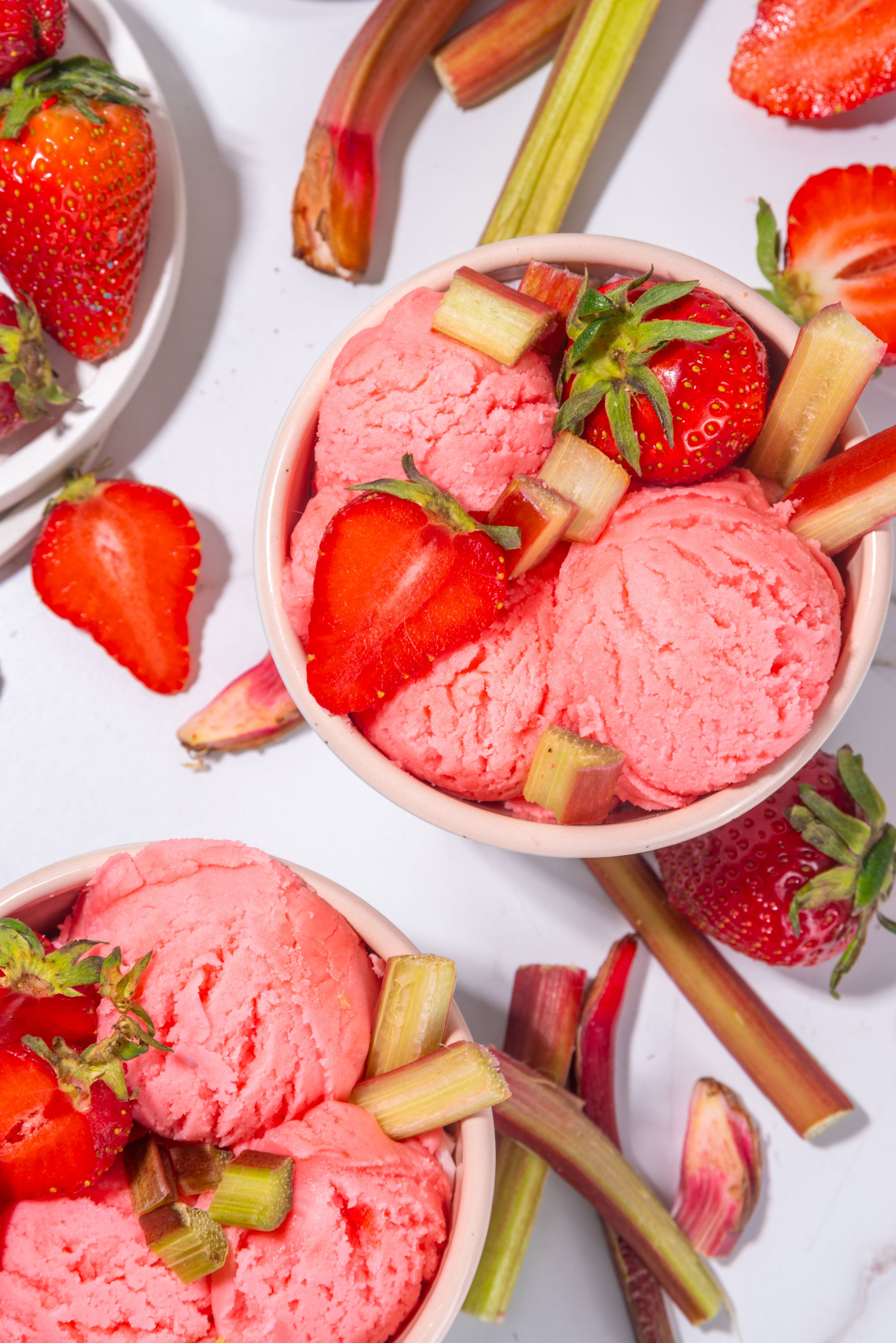strawberry rhubarb ice cream