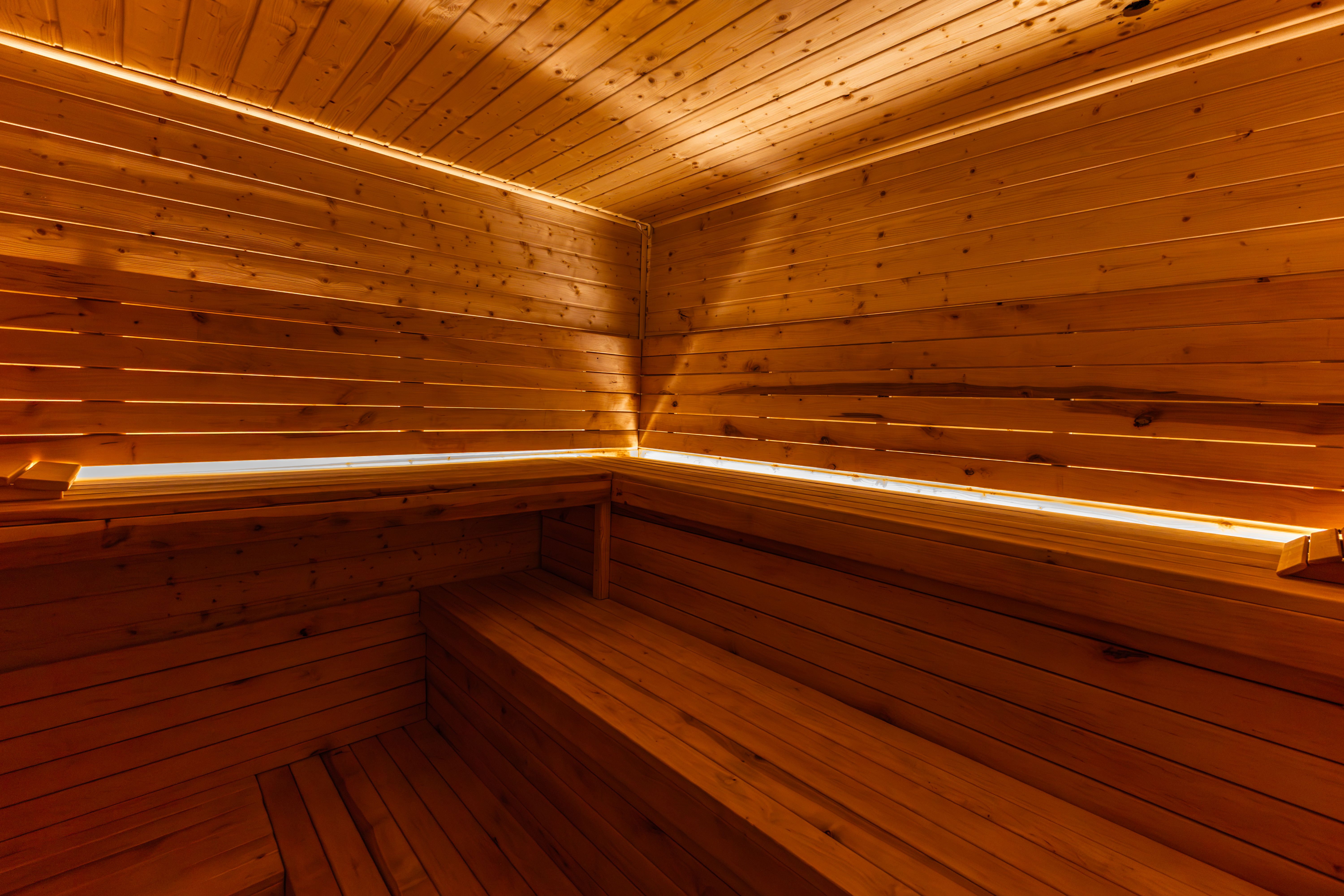 sauna interior lighting