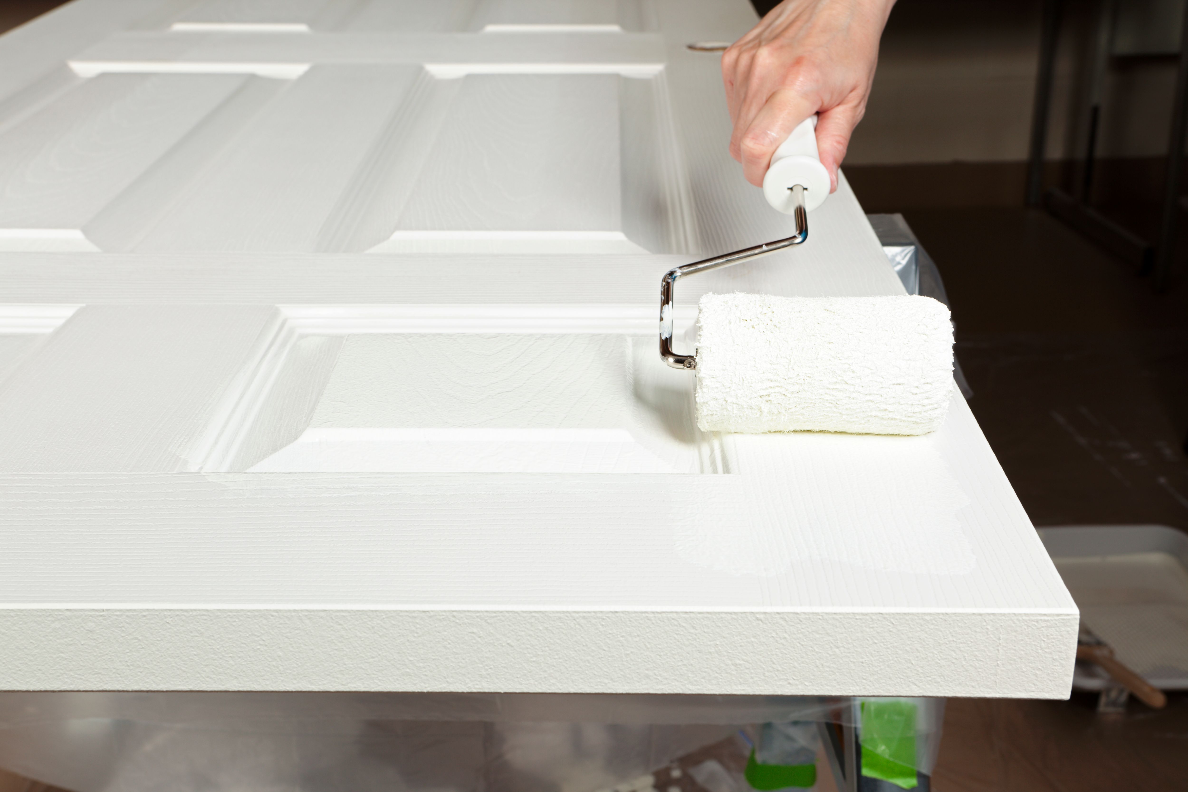 door painting process