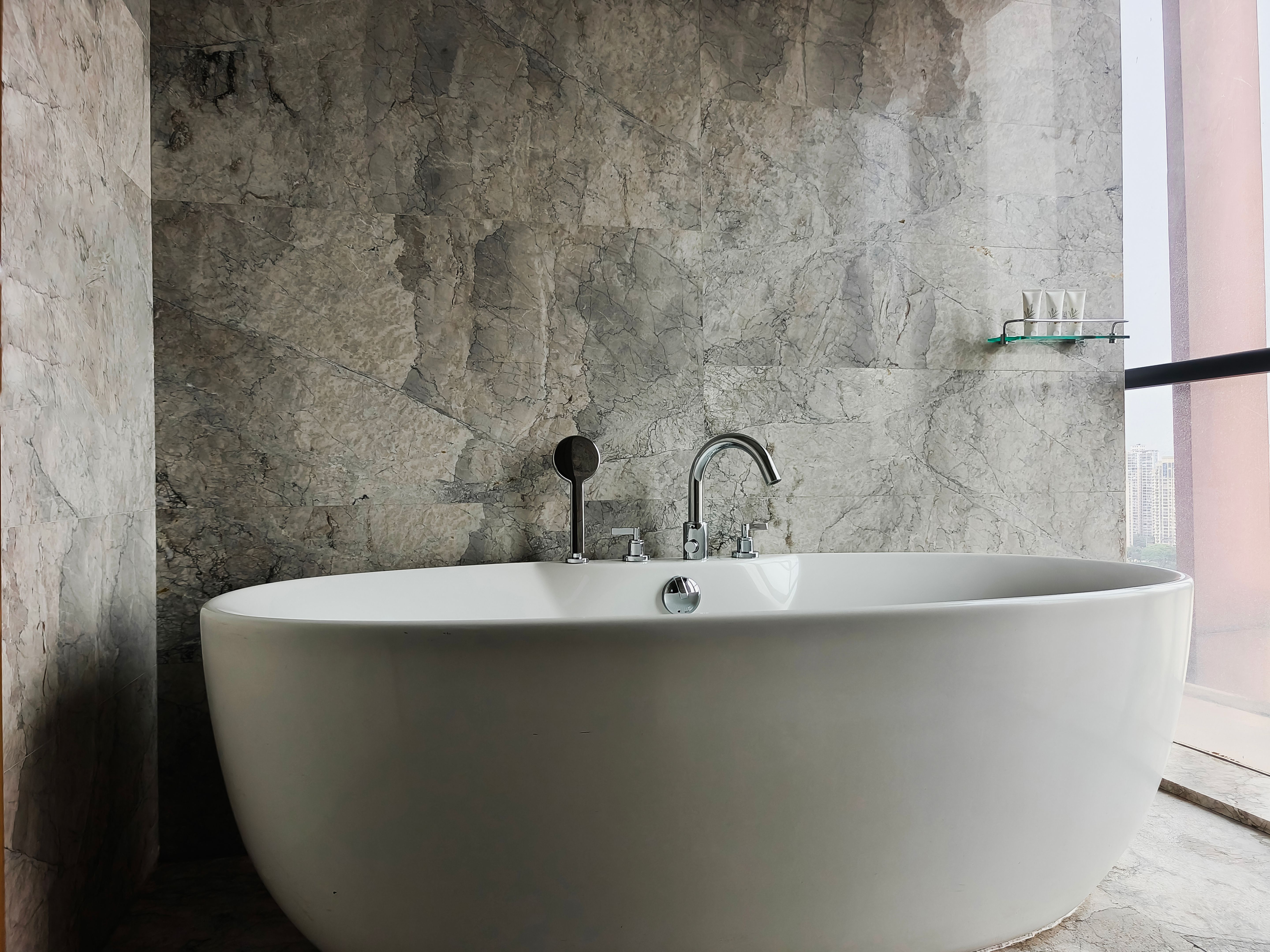 hotel marble bathroom