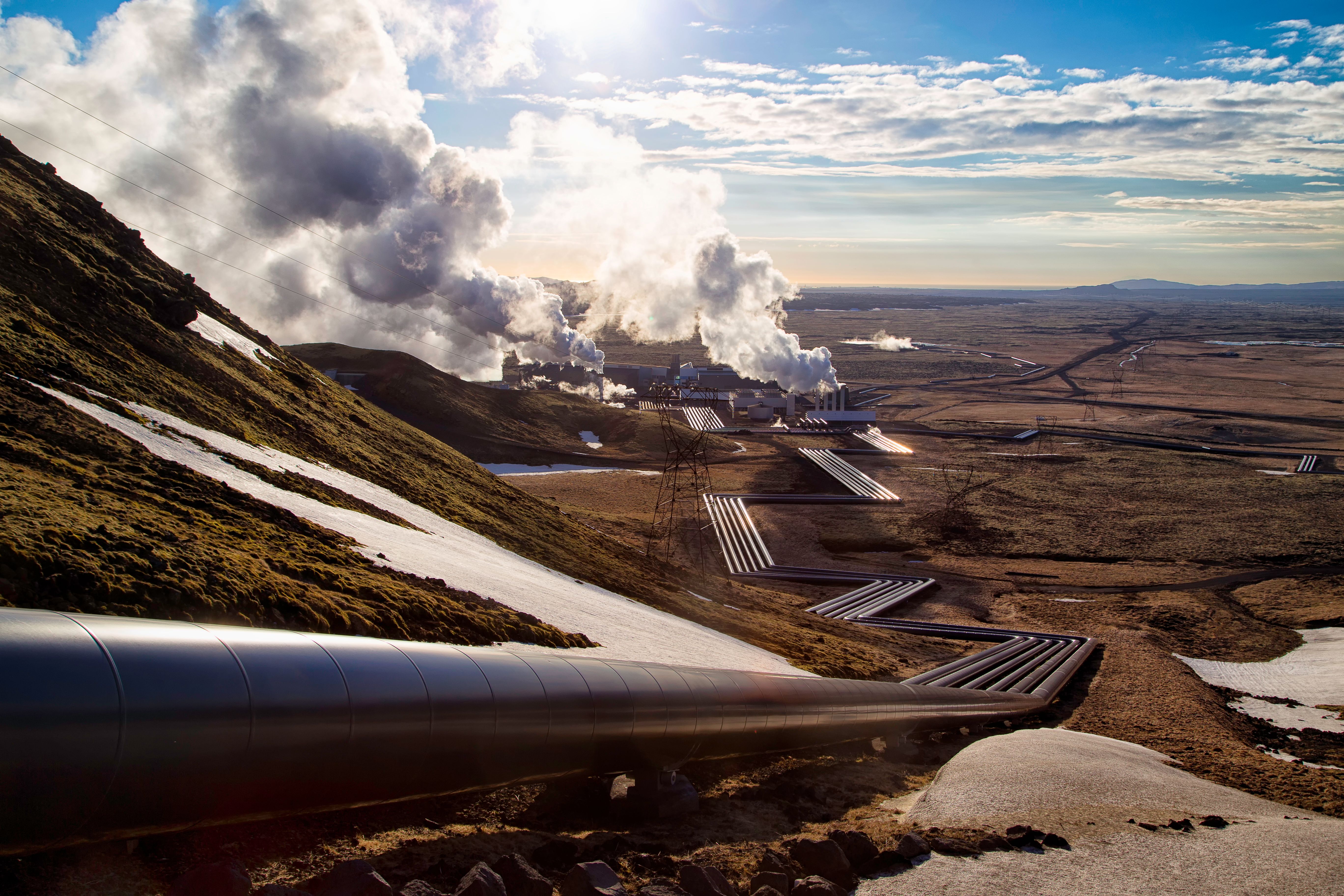 geothermal pipes