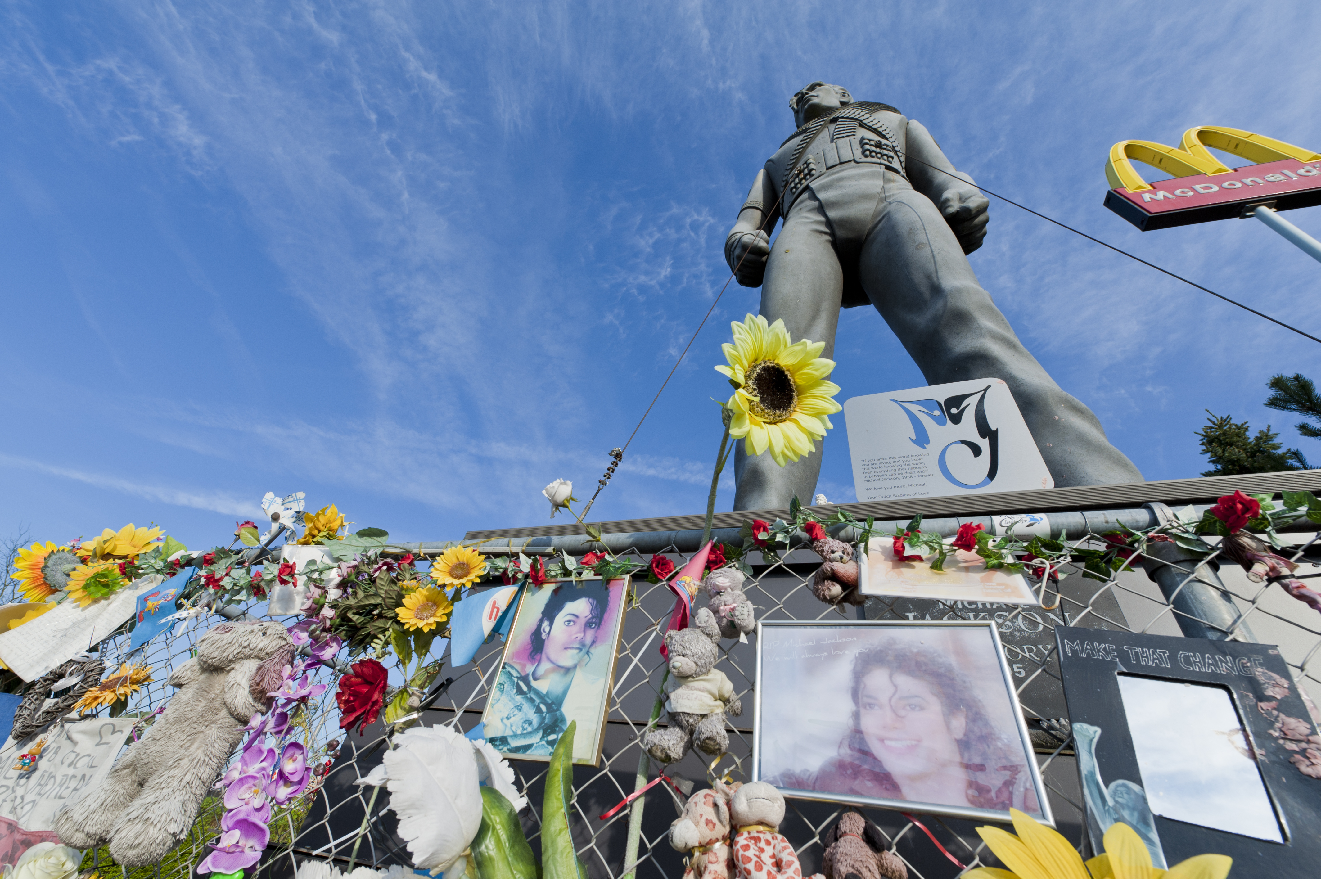 Michael Jackson statue in Best, Netherlands