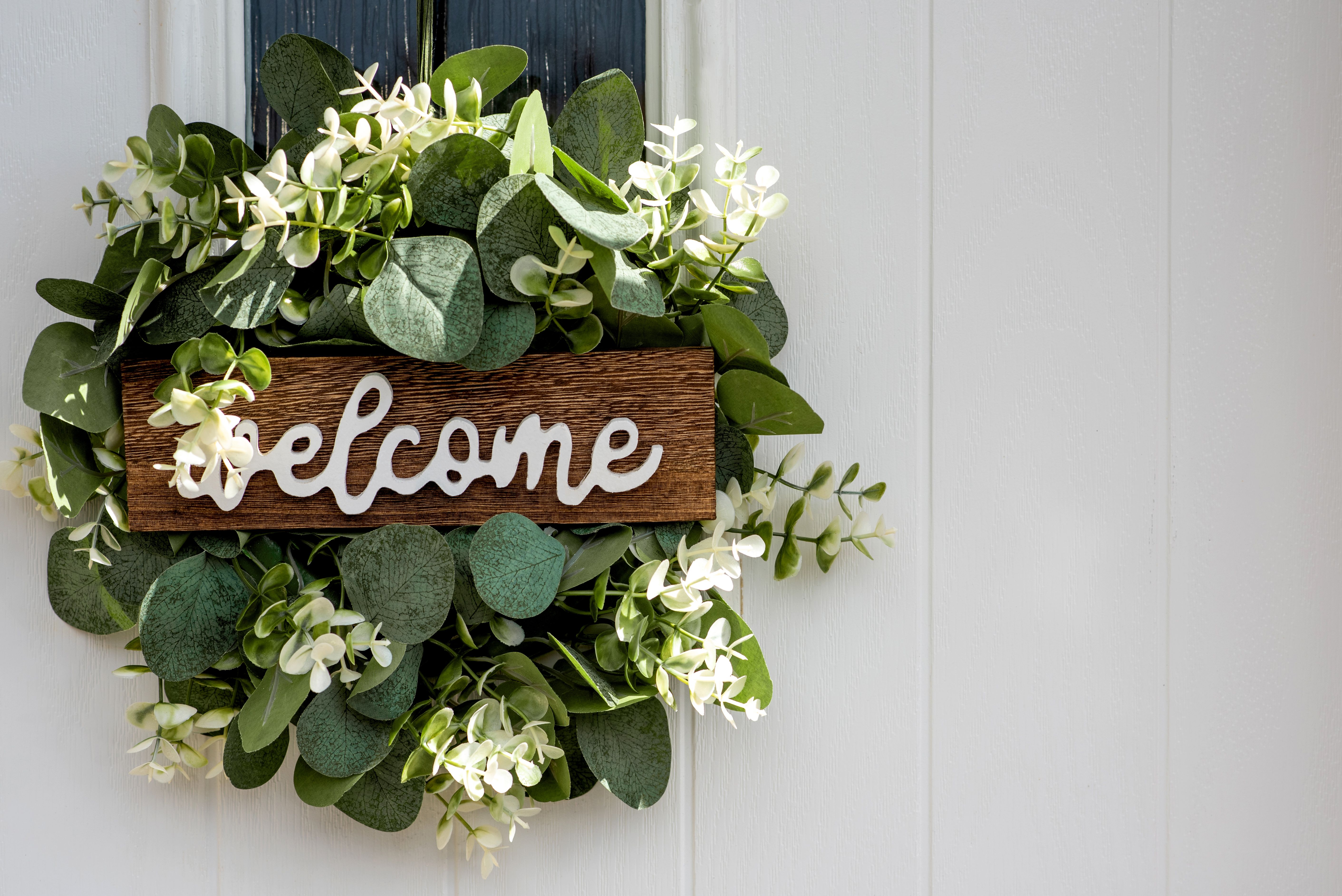 wheel Welcome on a wooden background wheel Welcome on a wooden background