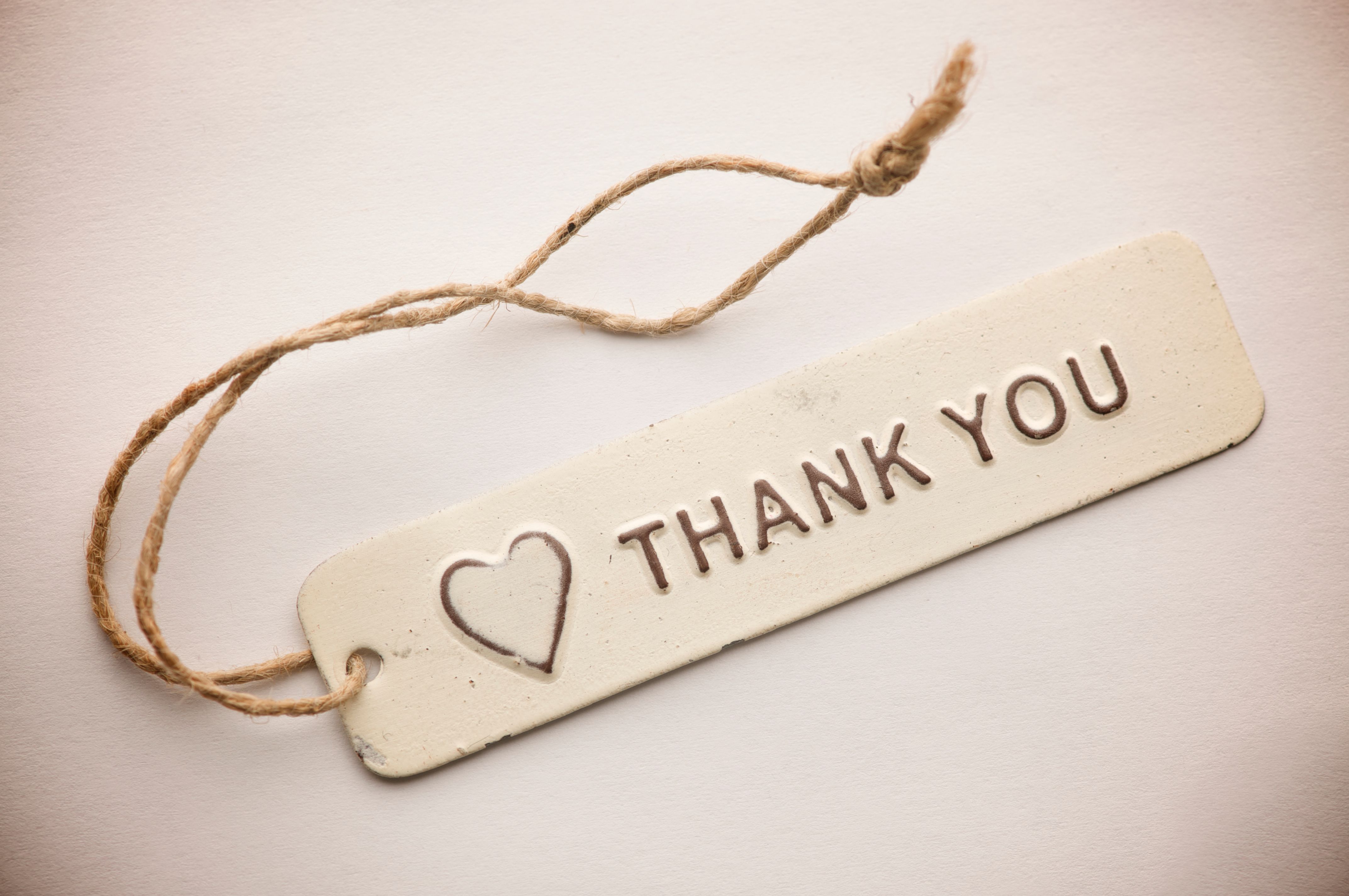 Old Fashioned Rustic Thank You Tag Message With Heart Old Fashioned Rustic Thank You Tag Message With Heart