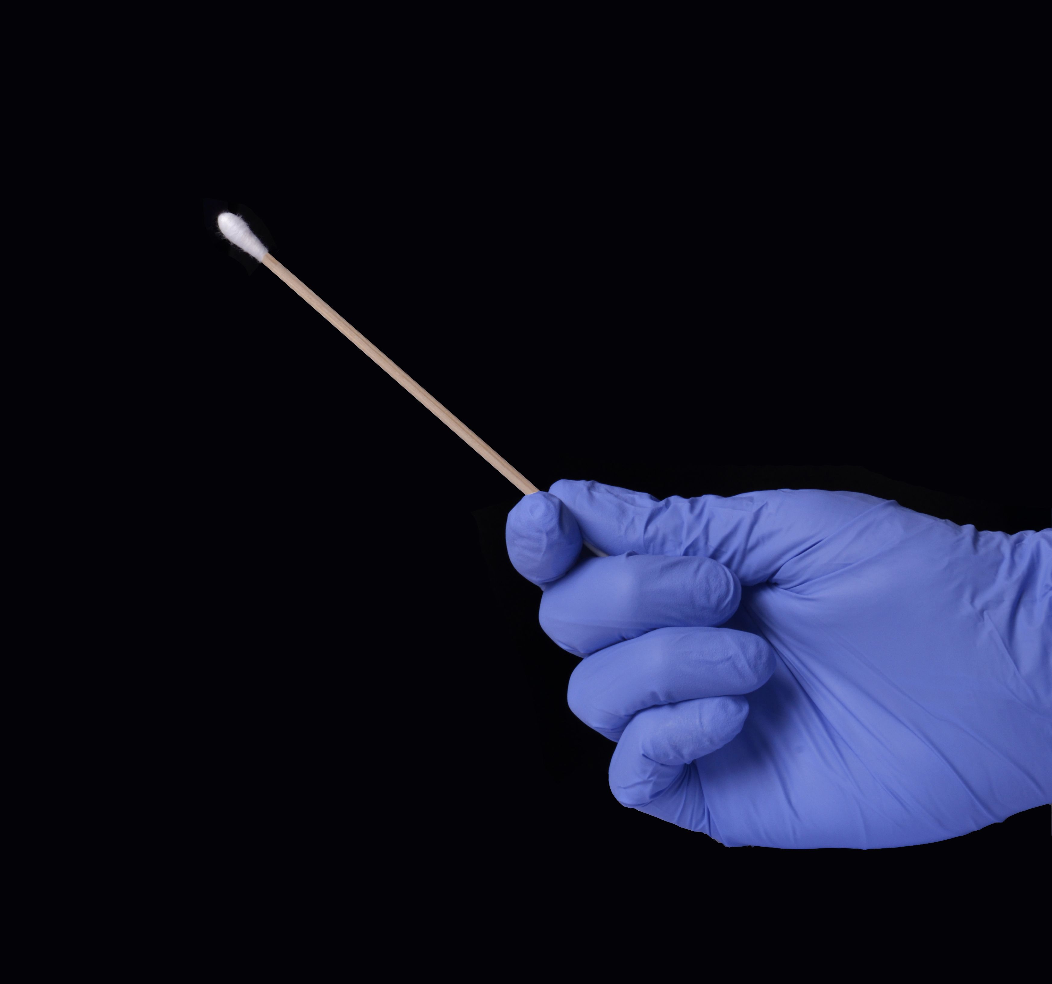 laboratory test cotton swab wipe