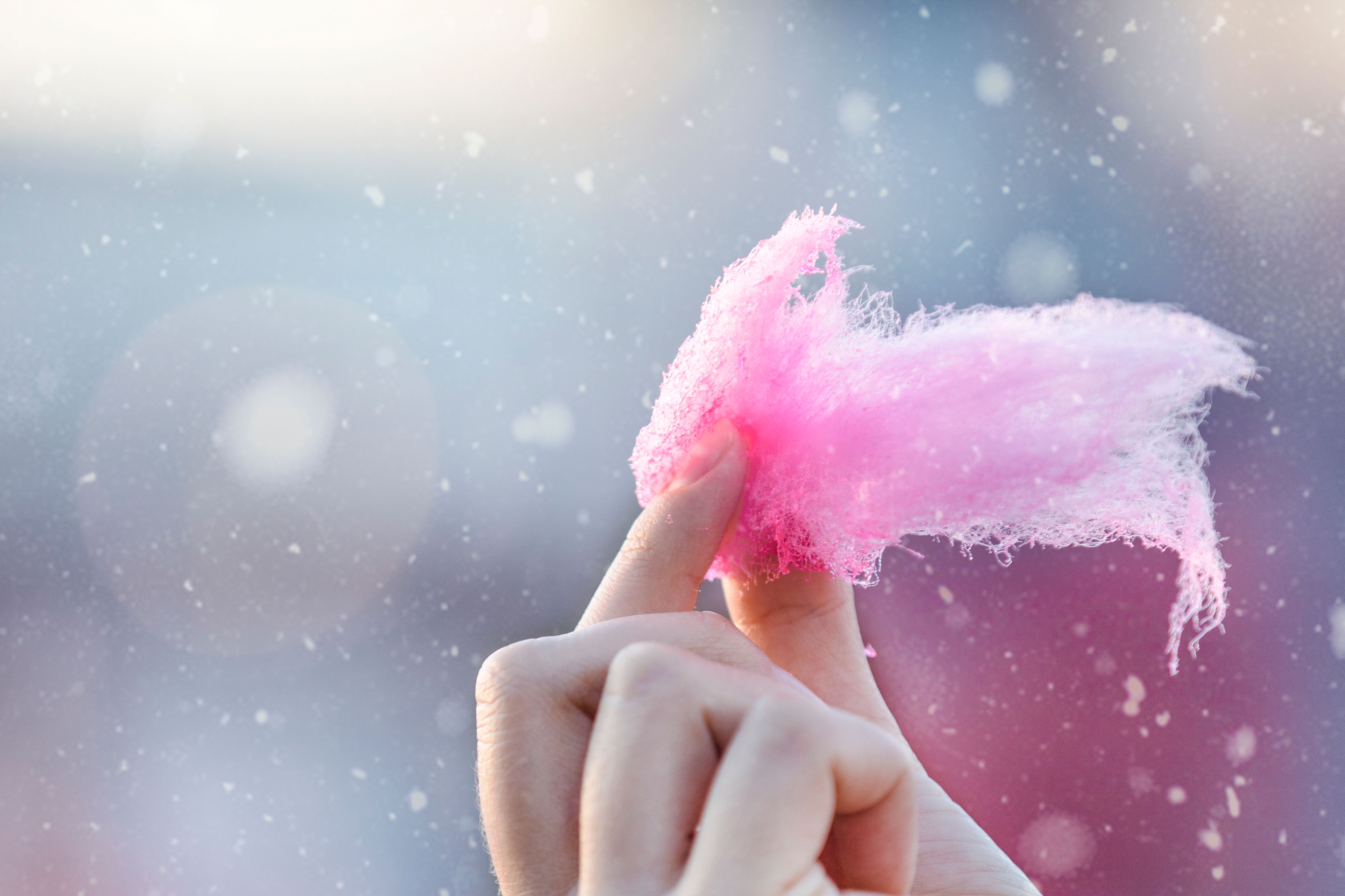 cotton candy in bokeh background cotton candy in bokeh background