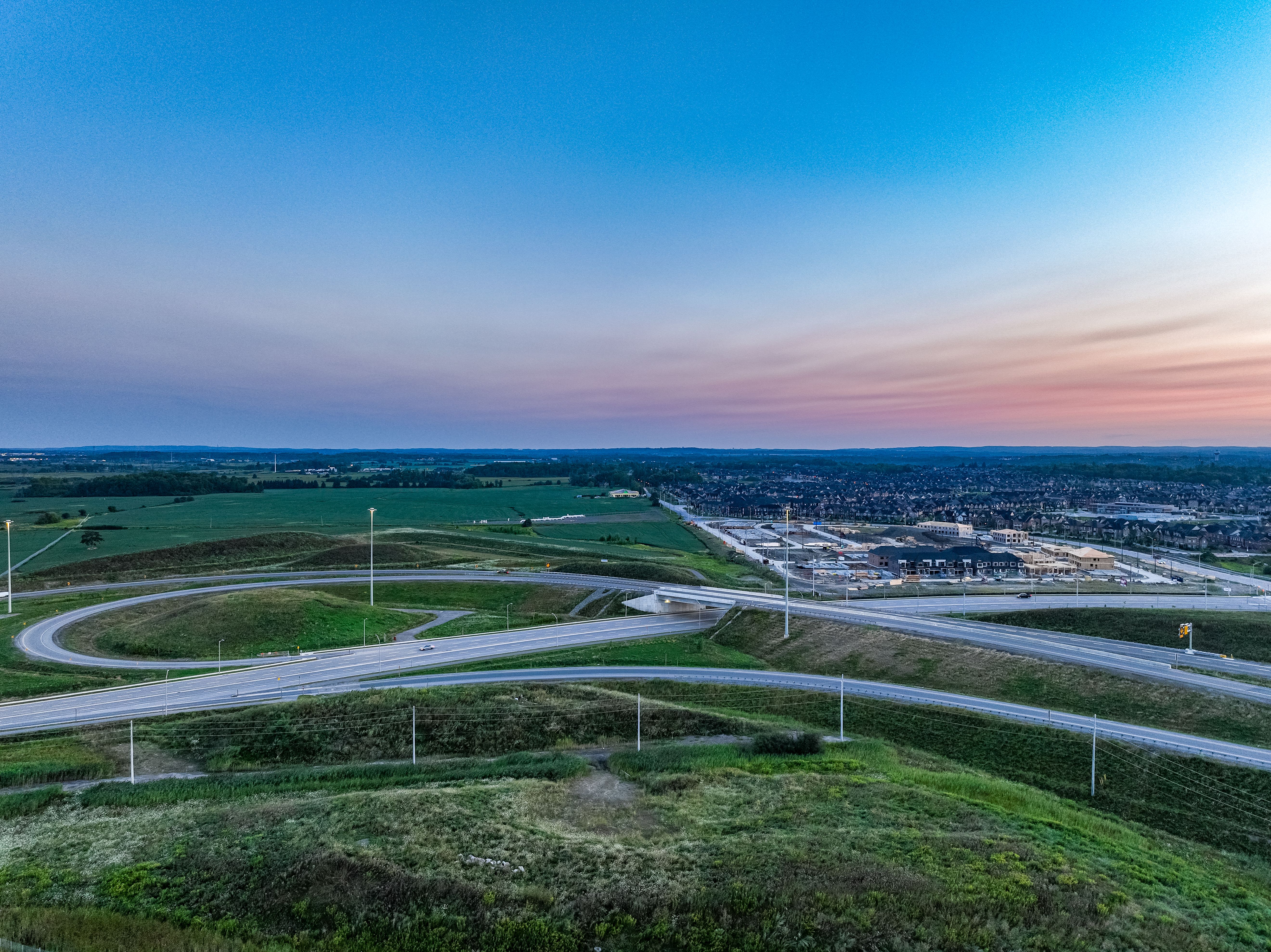 Highway ON-427 and Major MacKenzie Dr. in Kleinburg, Canada