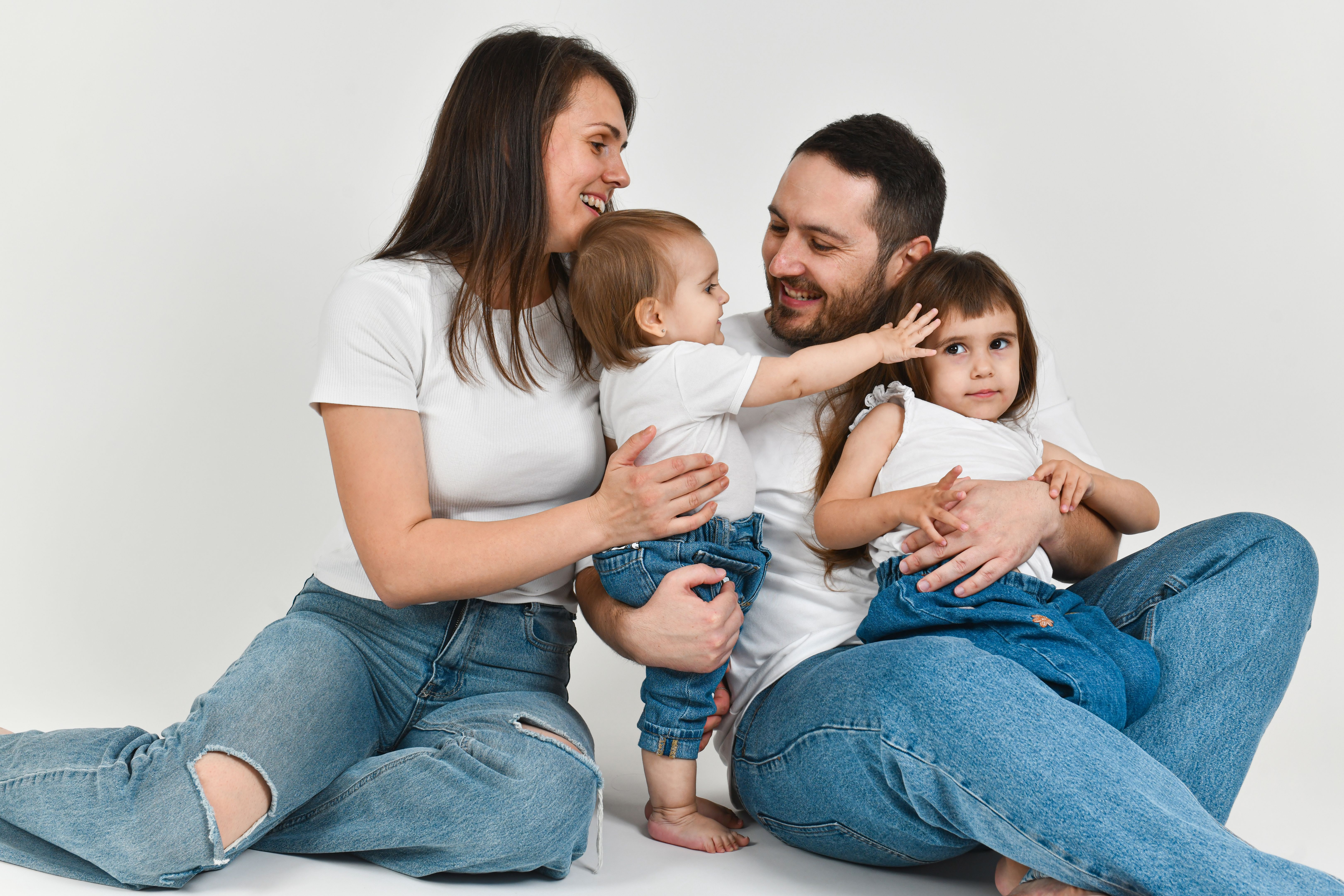 happy family moment