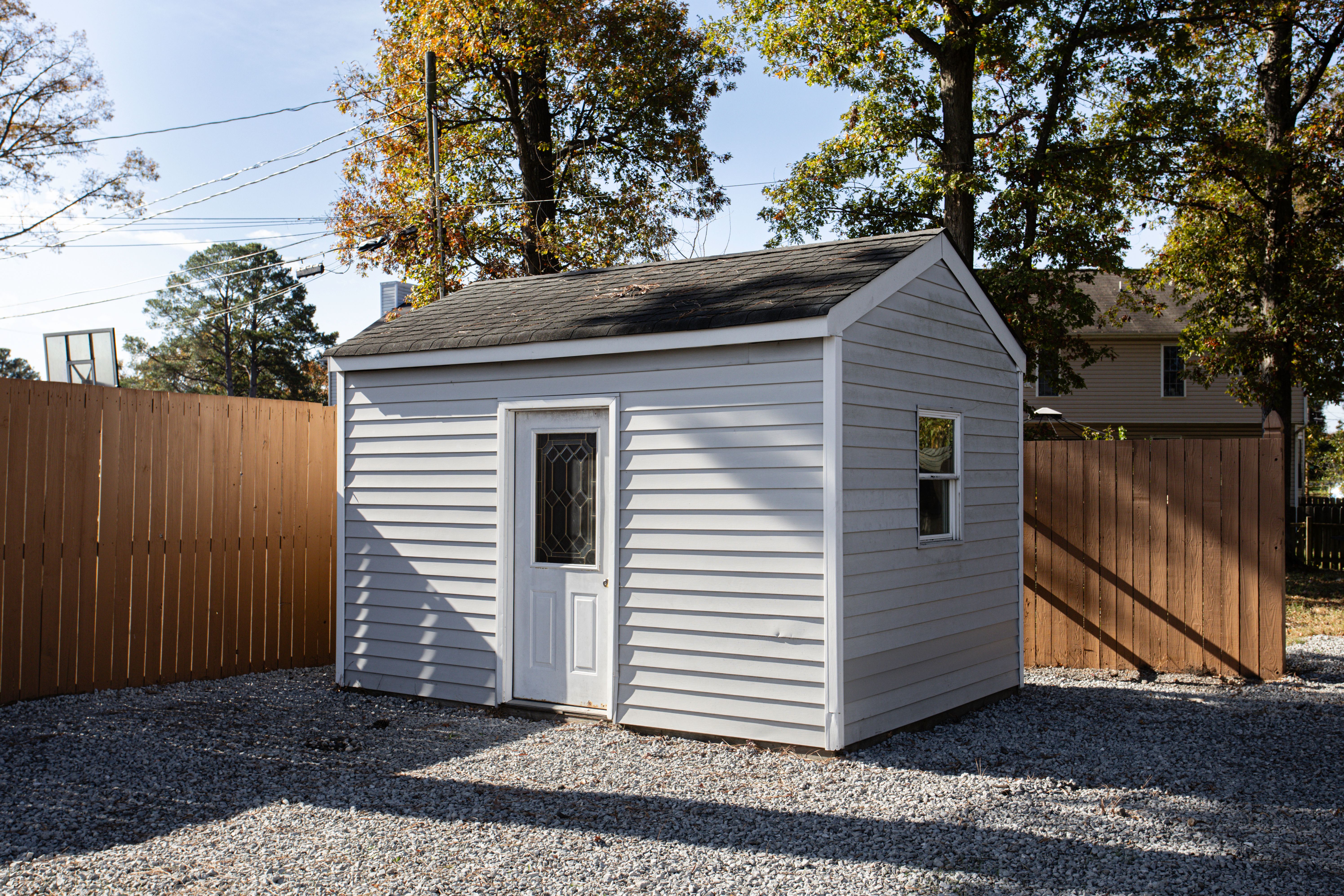 wood metal plastic shed
