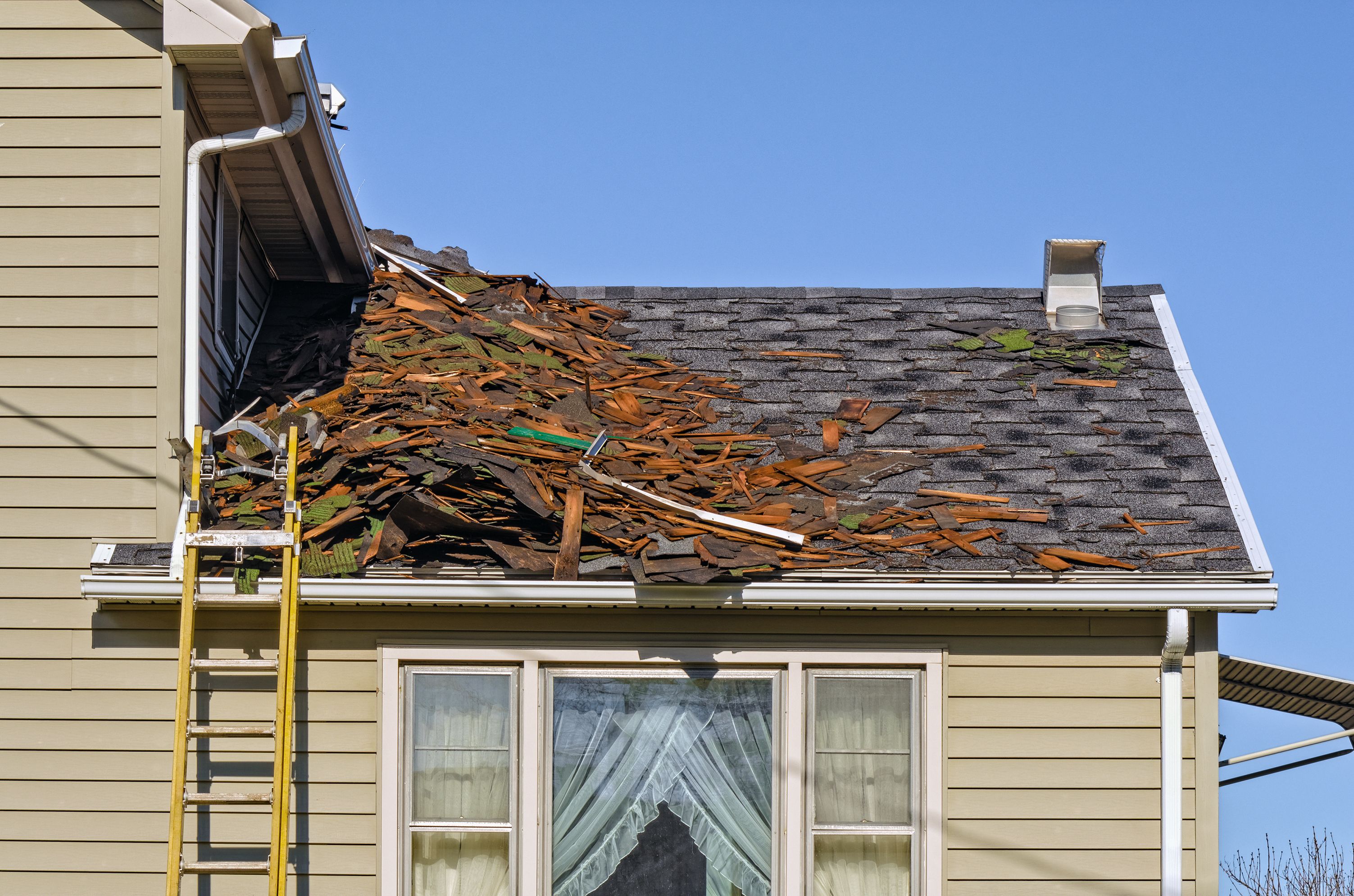 roof debris