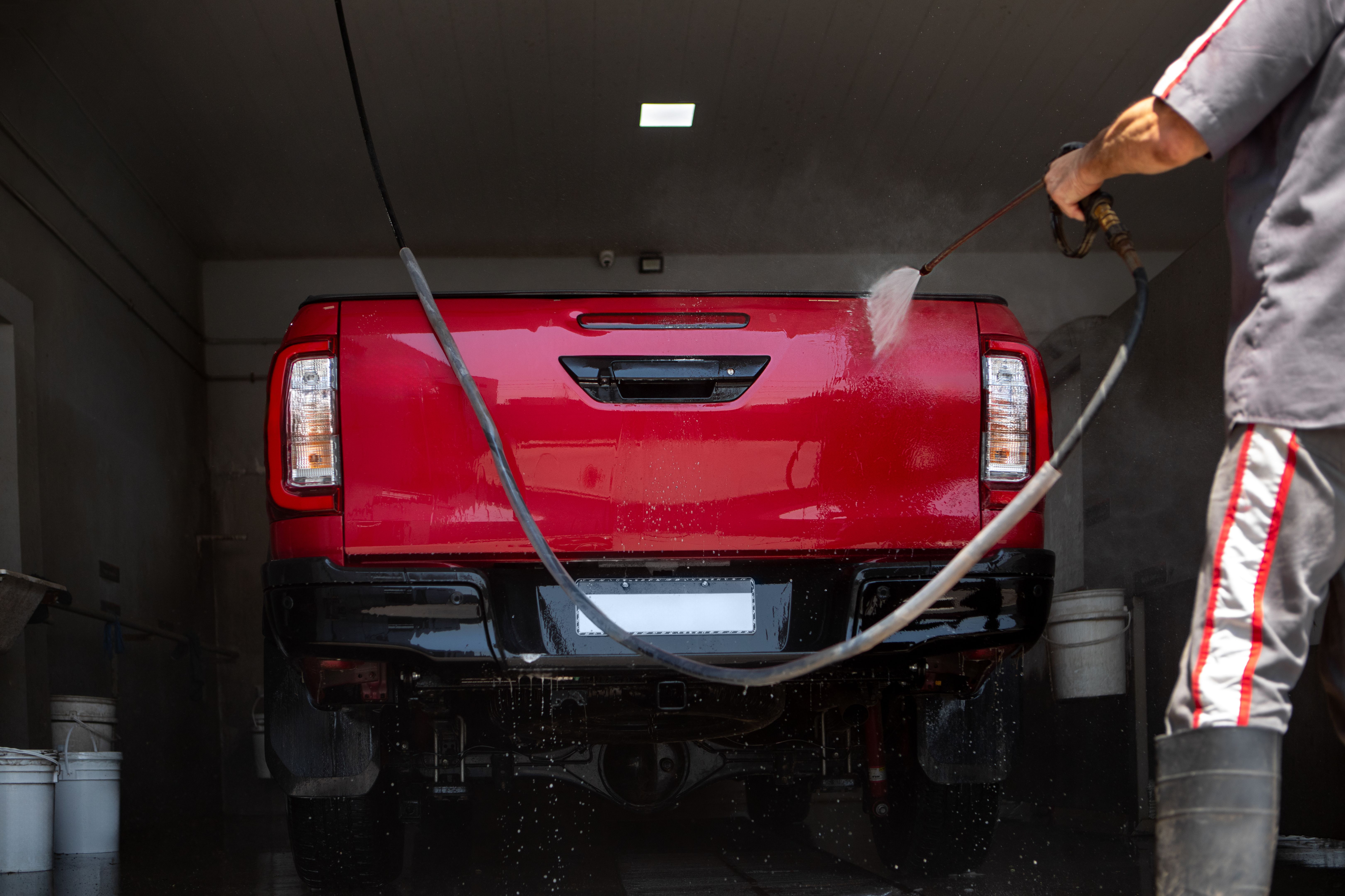 car cleaning process