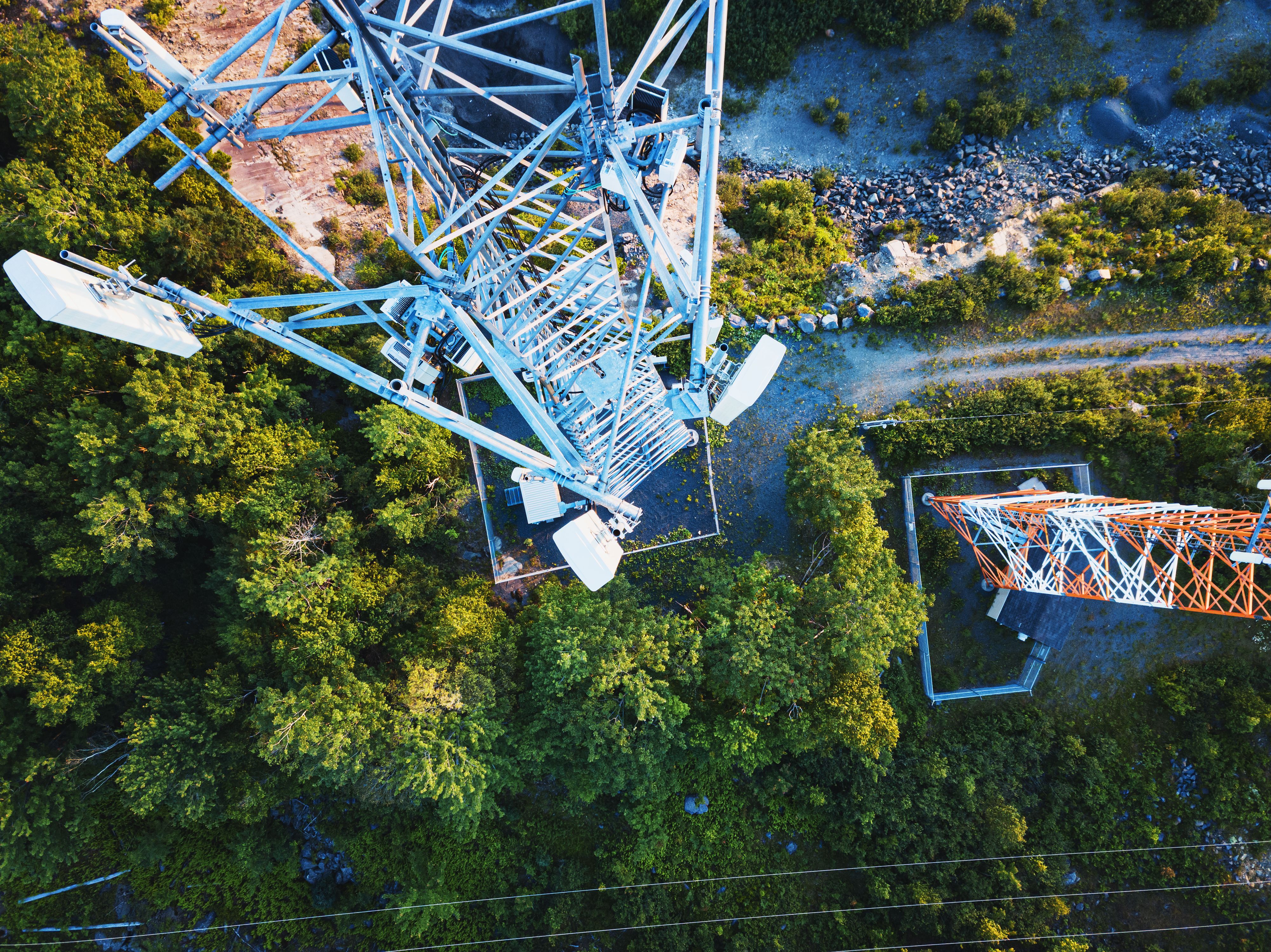 Drone View of Cellular Antenna