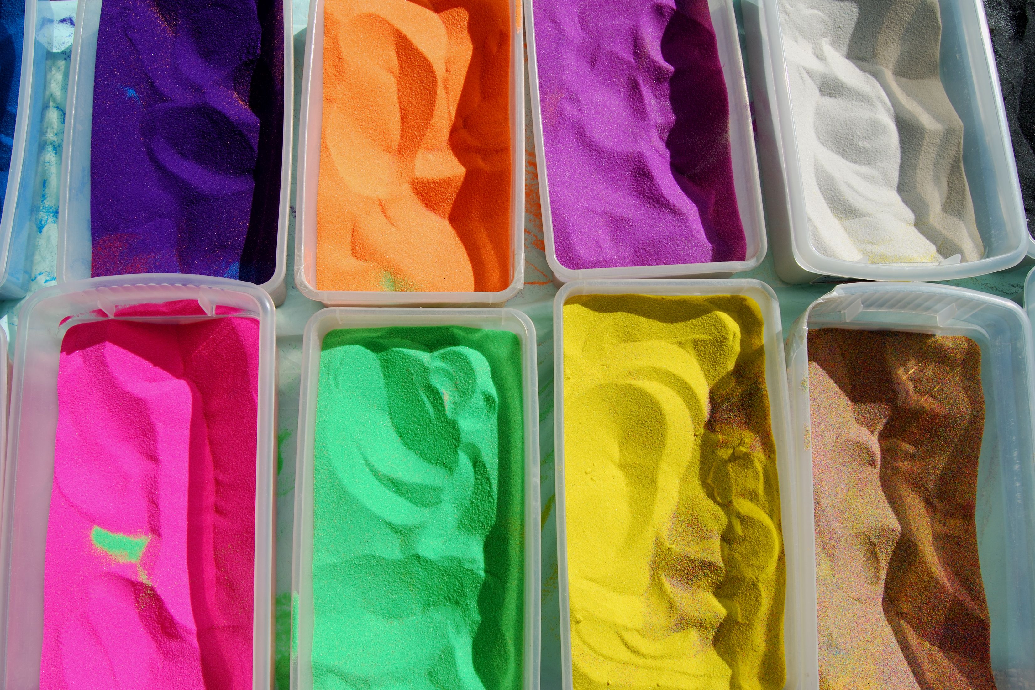 colored sand