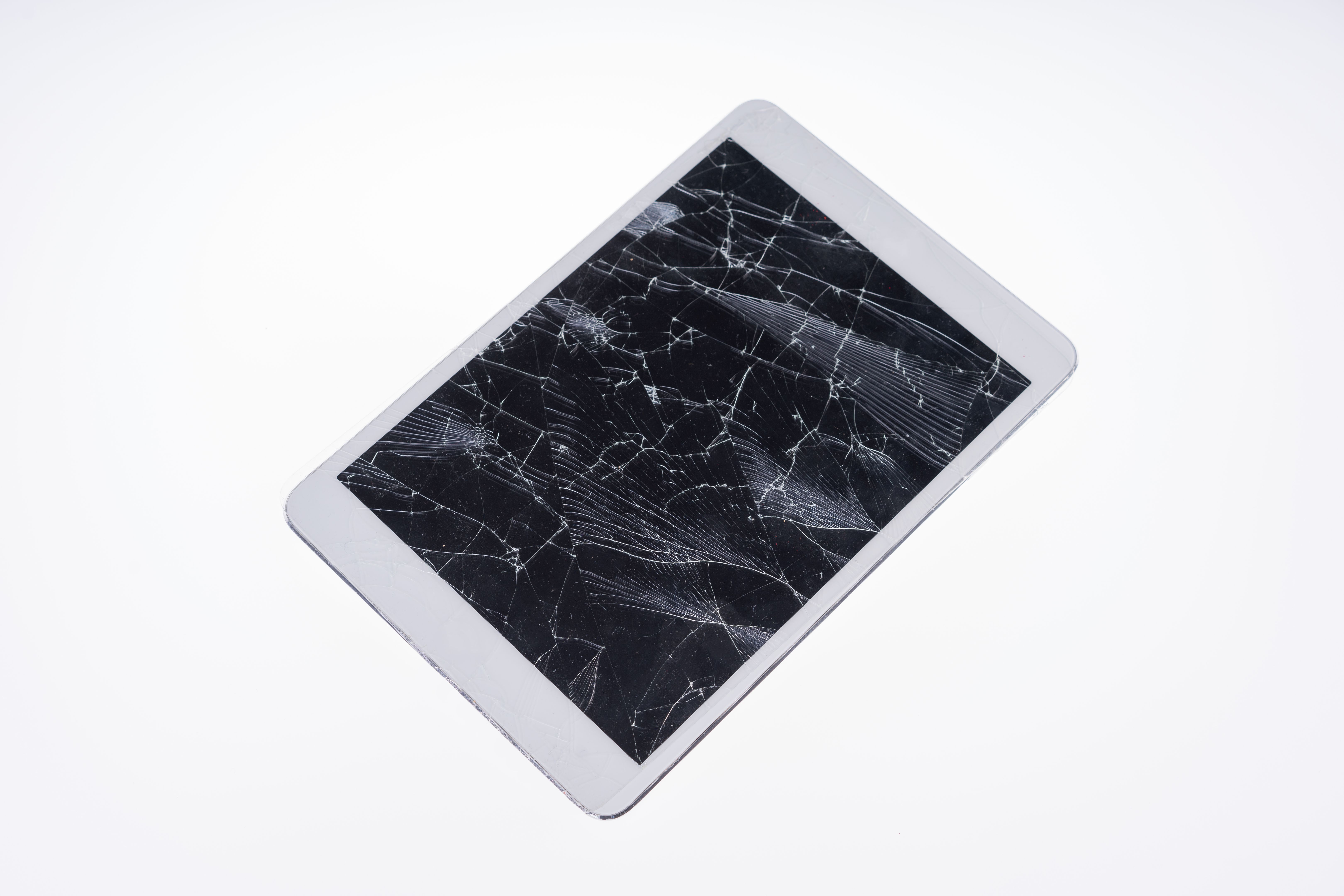 cracked screen tablet