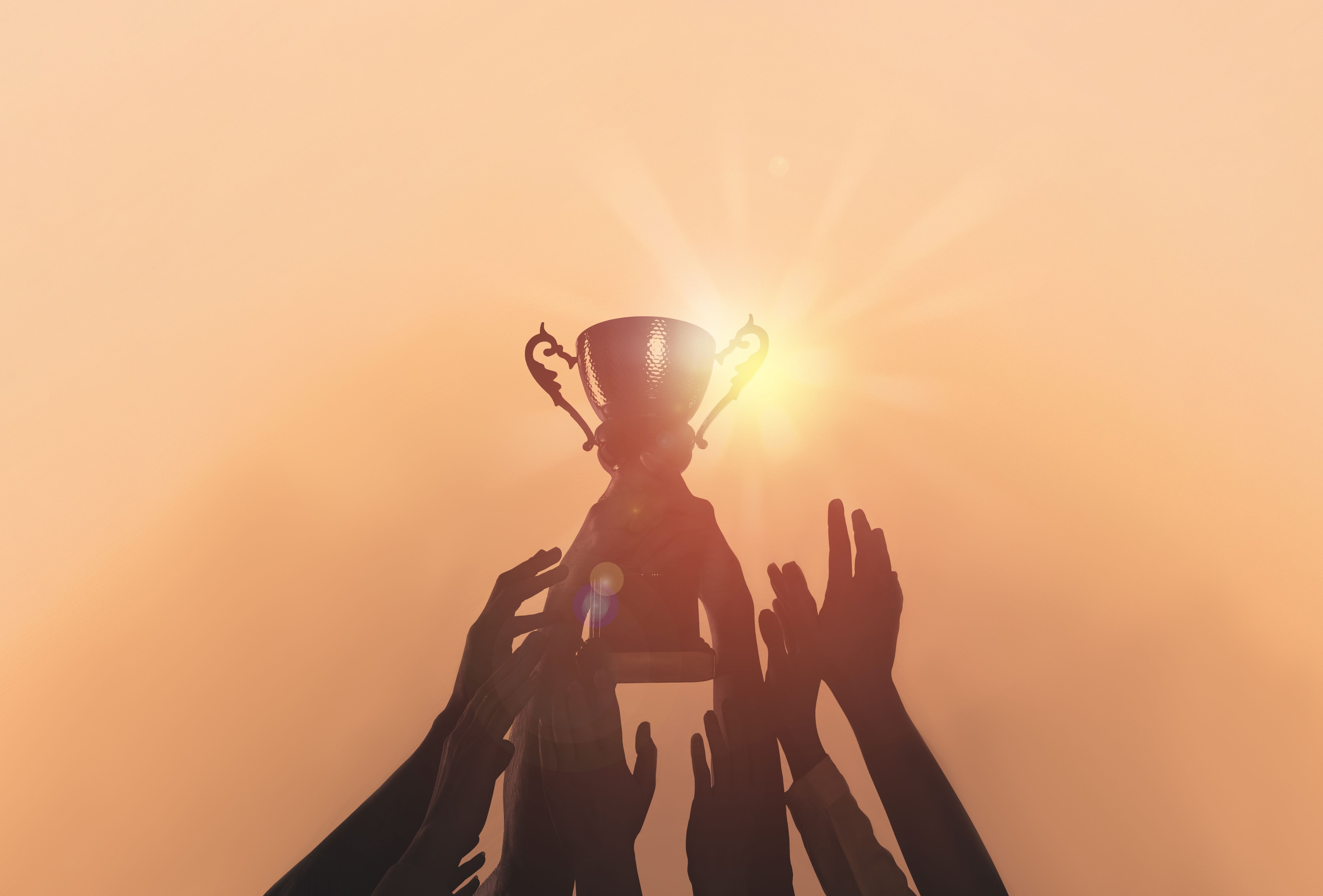 trophy celebration