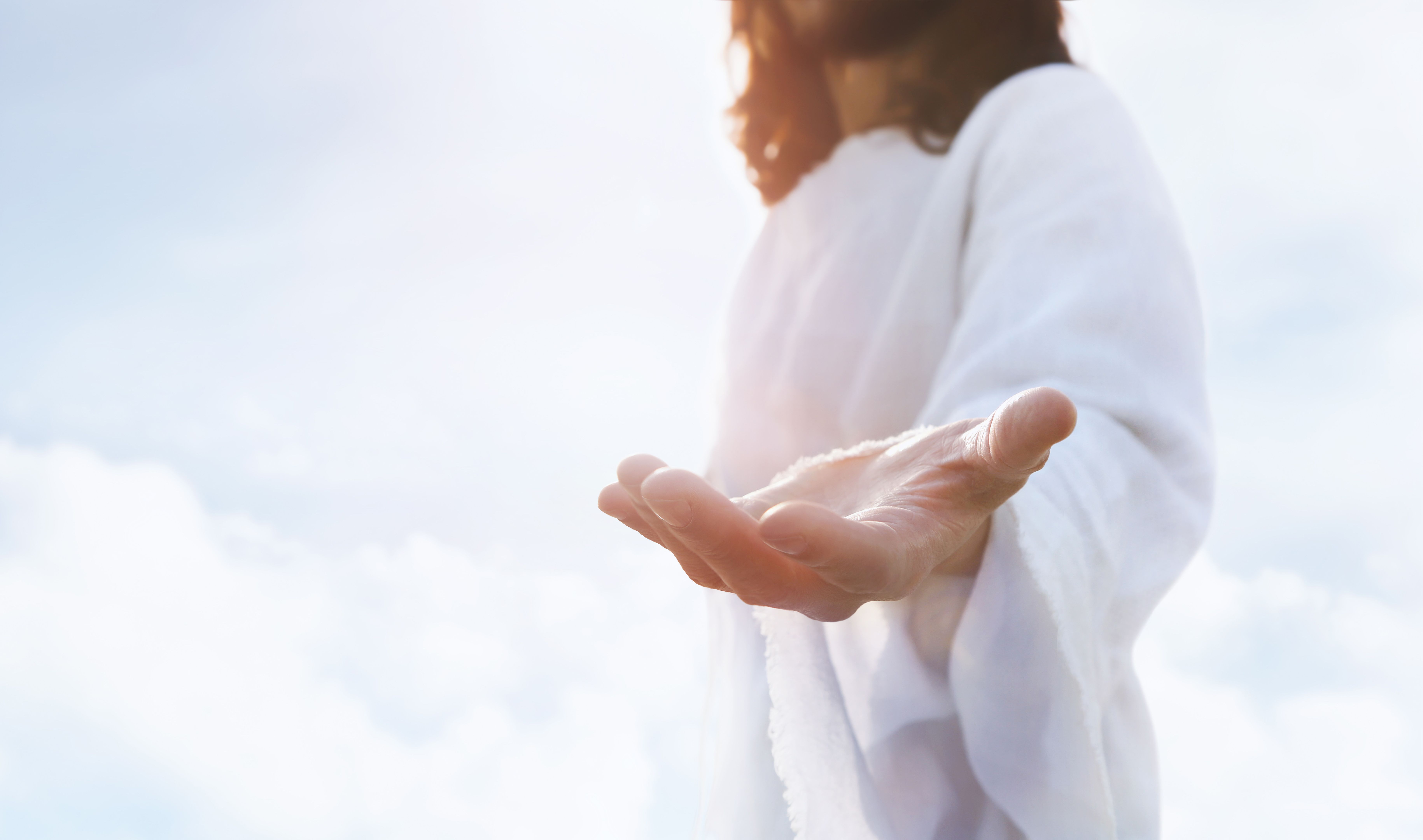 Jesus with Open Arms and Hands Resurrected Jesus Christ