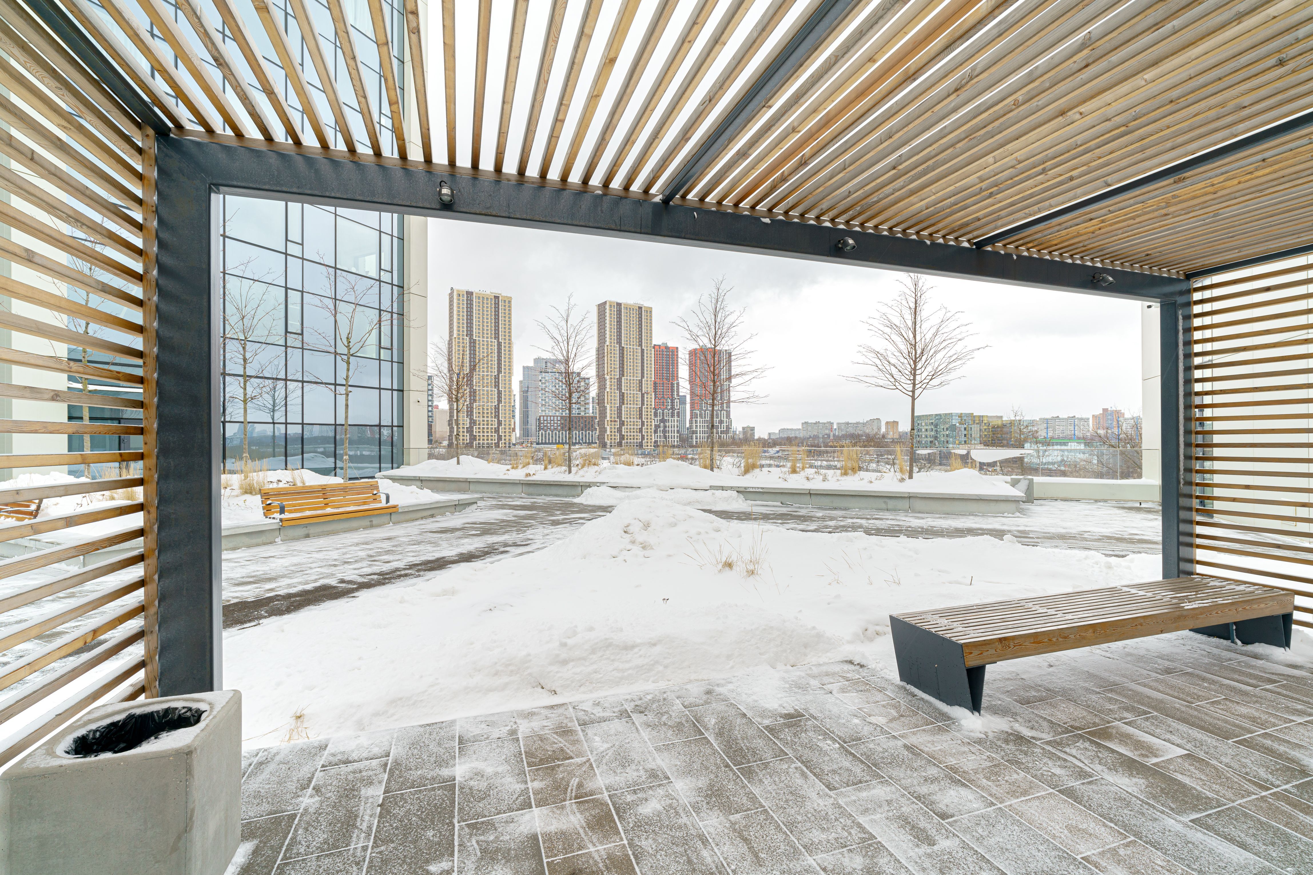 commercial building winter