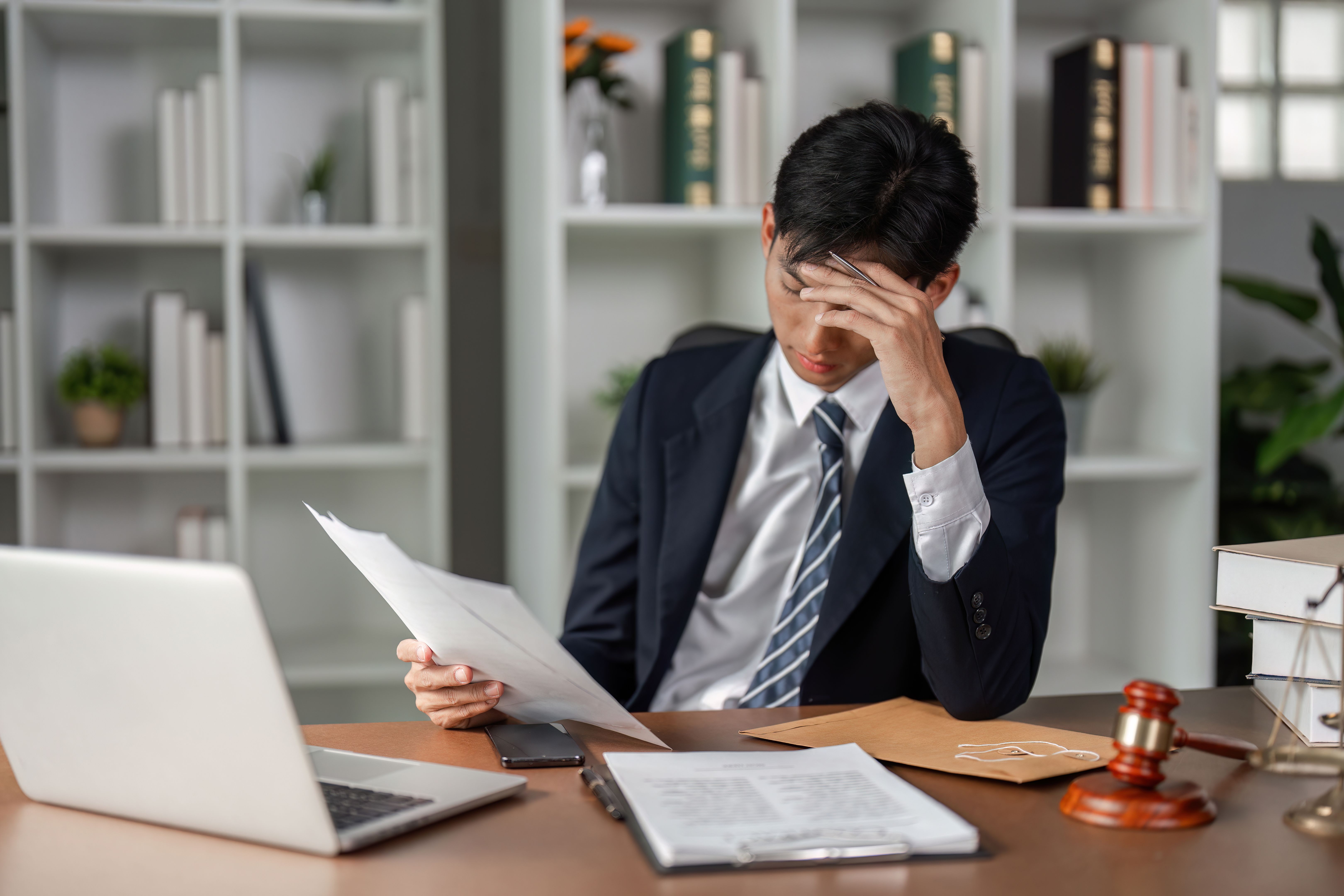 stress in courtroom