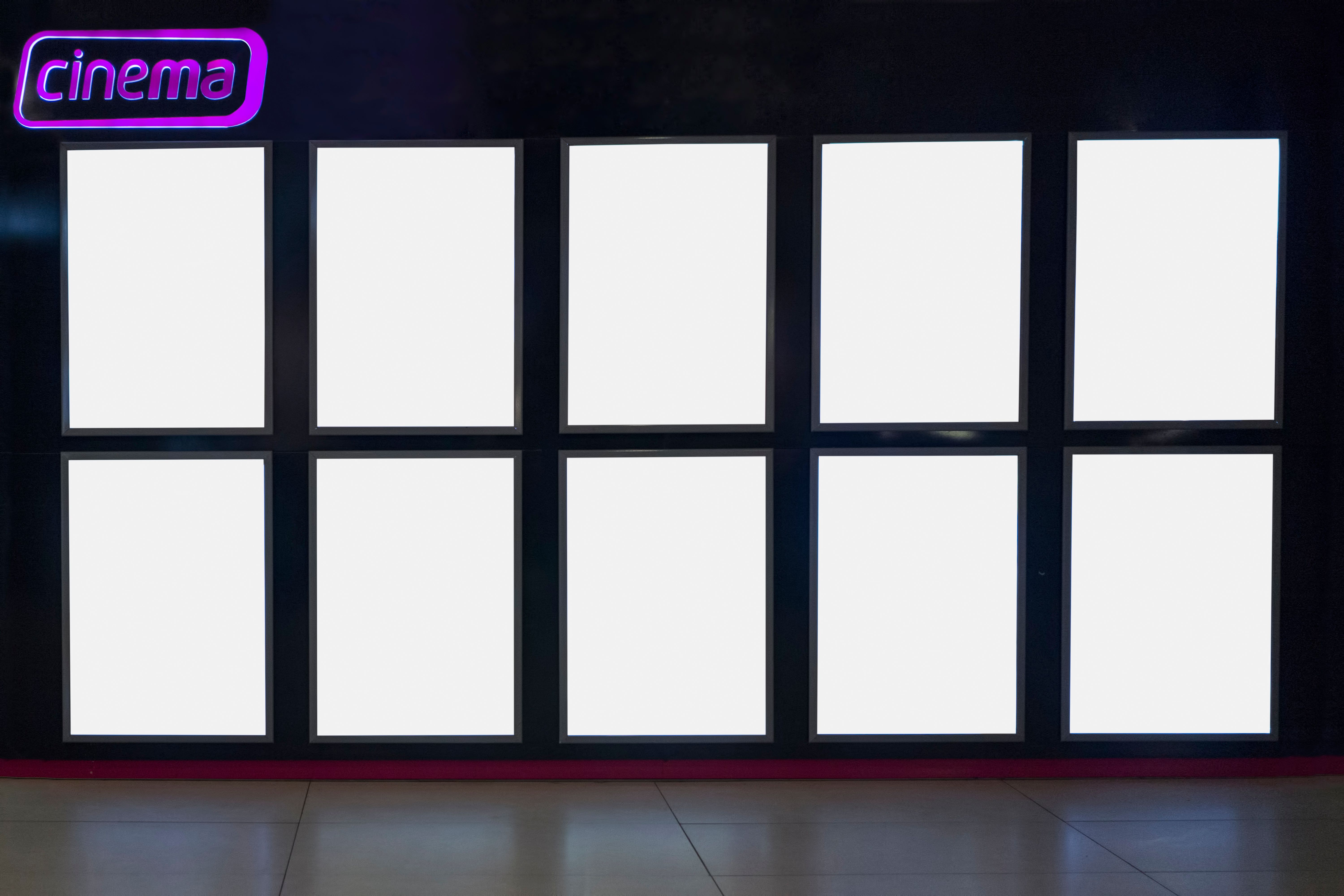 video wall size