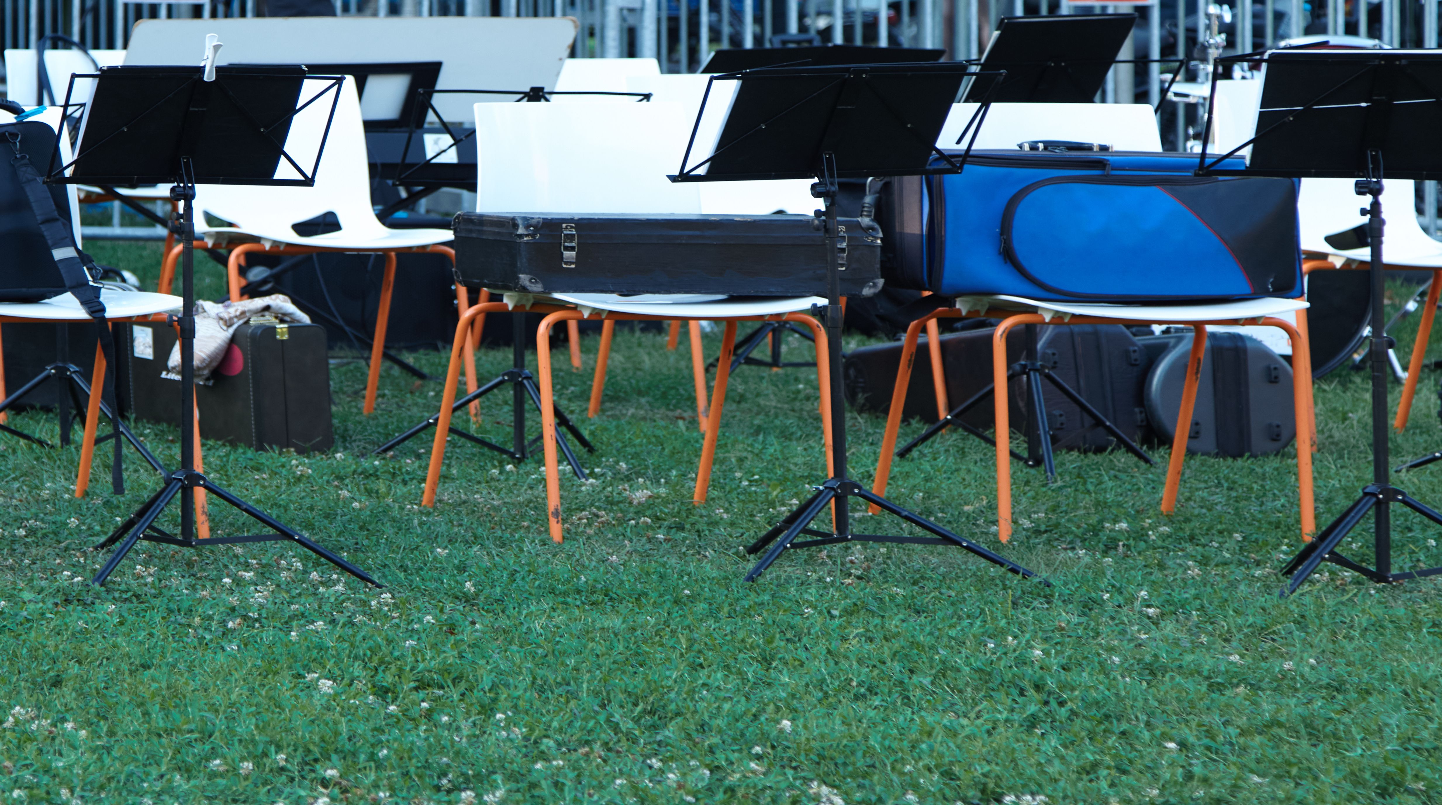 music festival setup