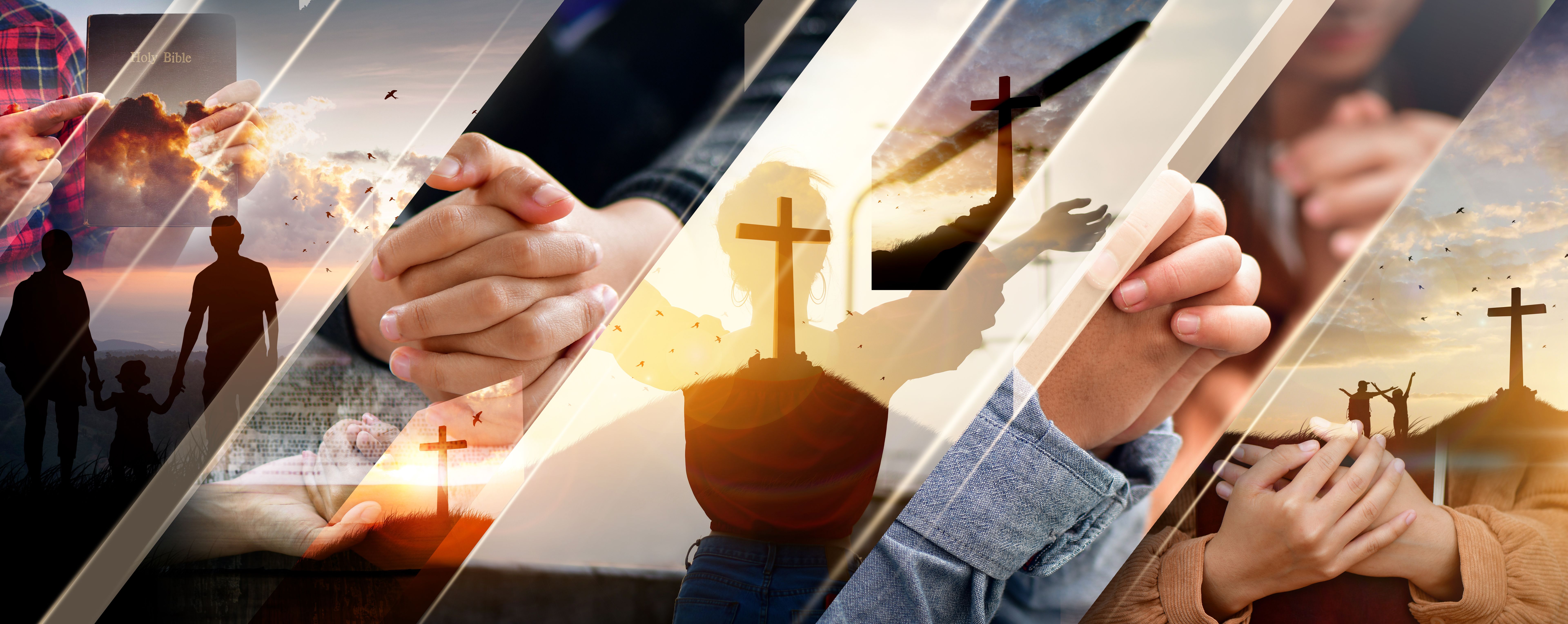 Christian Religion concept background. card design template.