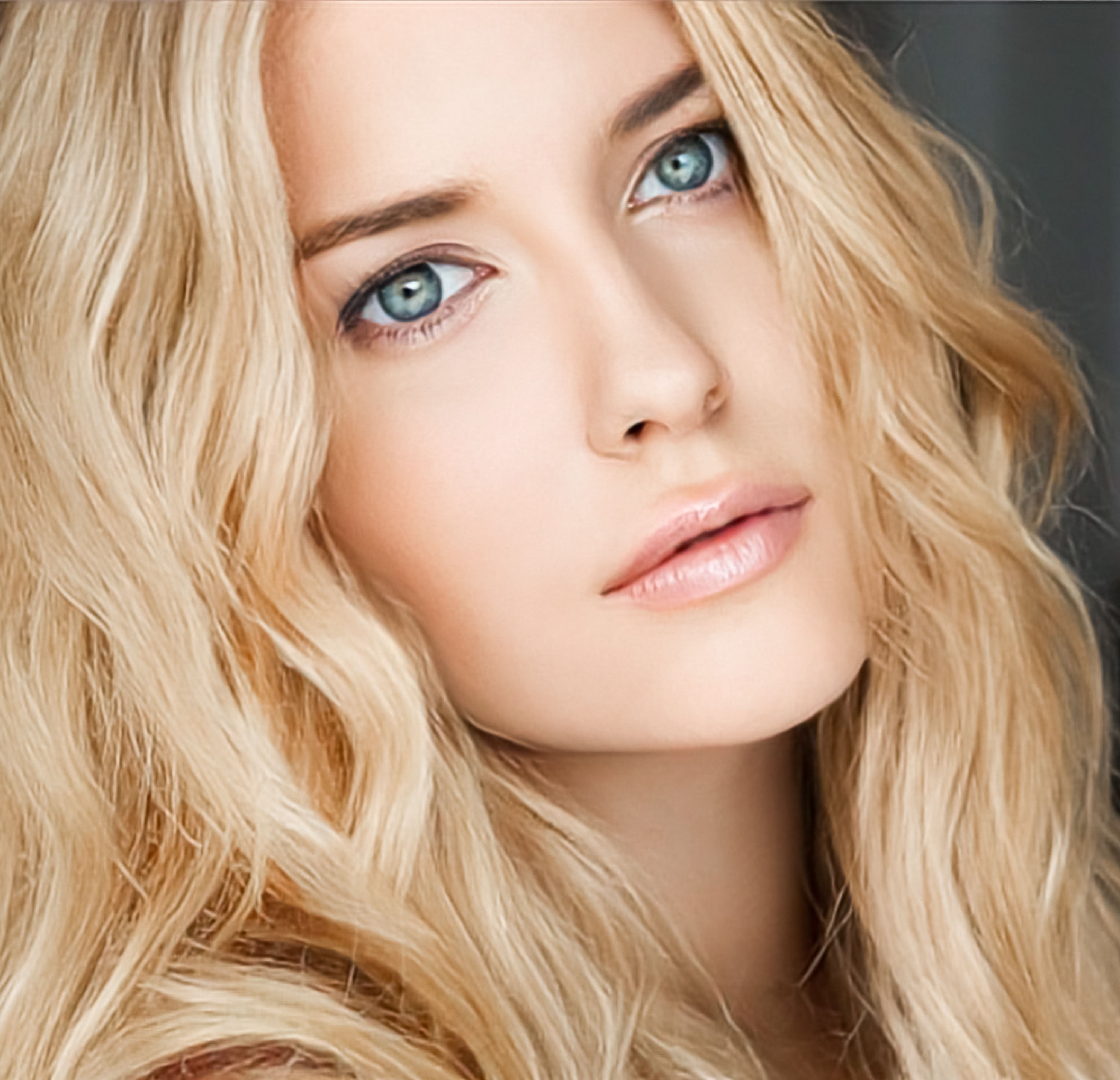 Hairstyle, beauty and hair care, beautiful woman with long healthy hair, model wearing makeup, glamour portrait for hair salon and haircare