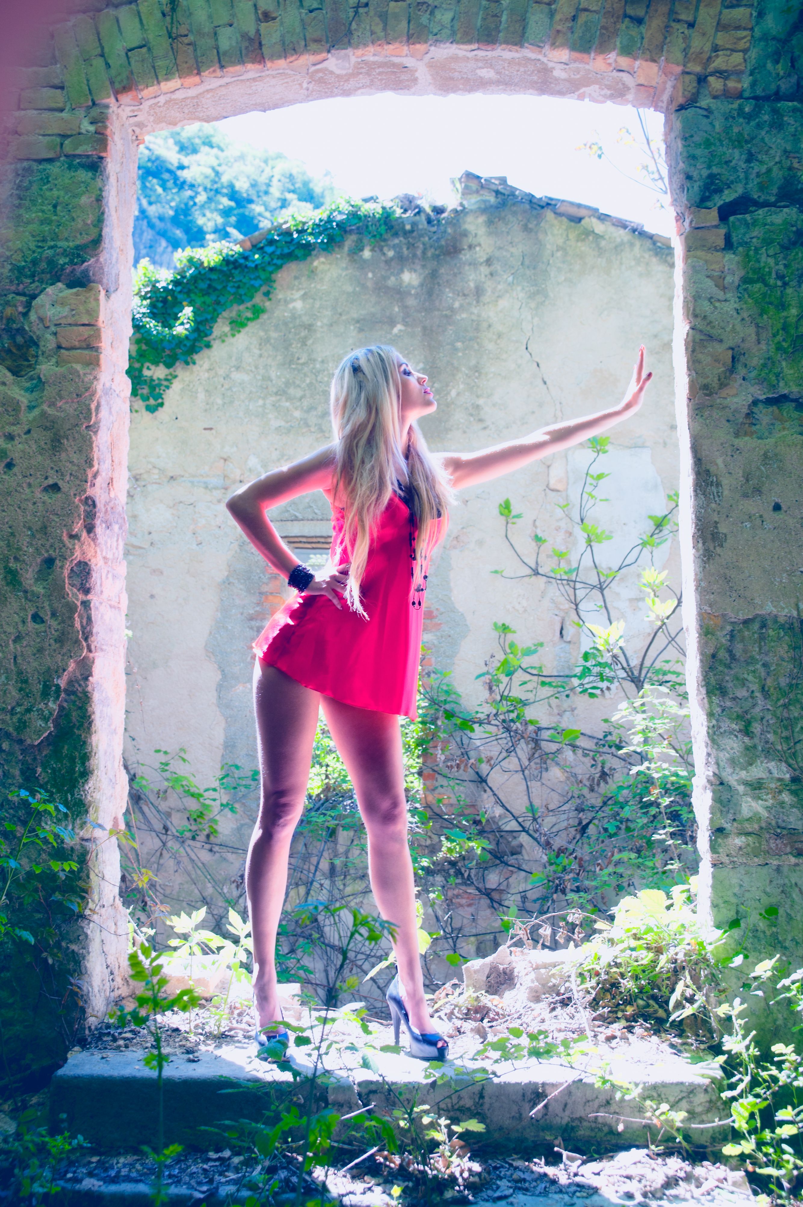 Gorgeous blond girl posing Gorgeous blond girl posing