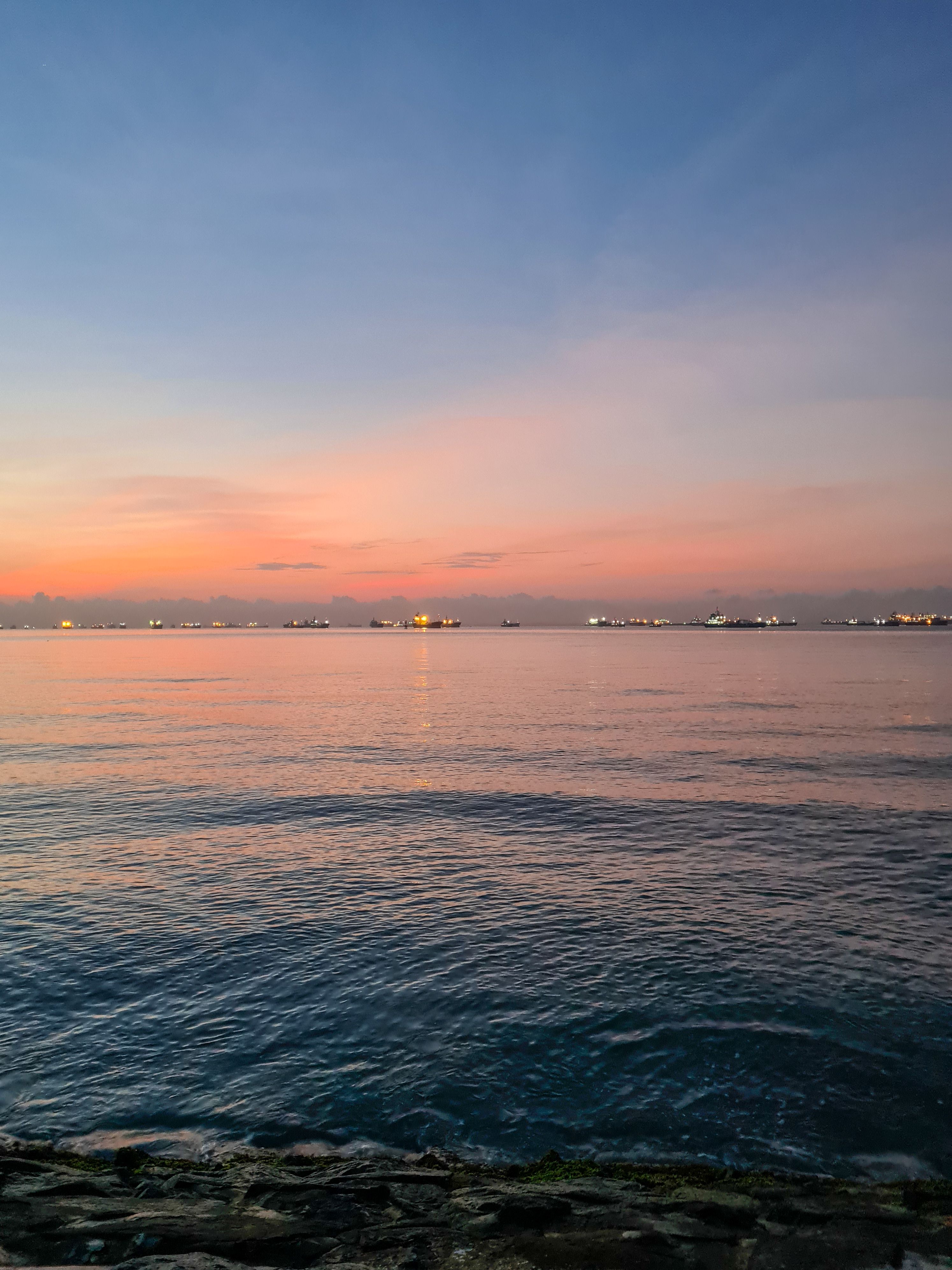 Sunrise in East Coast Park, Singapore