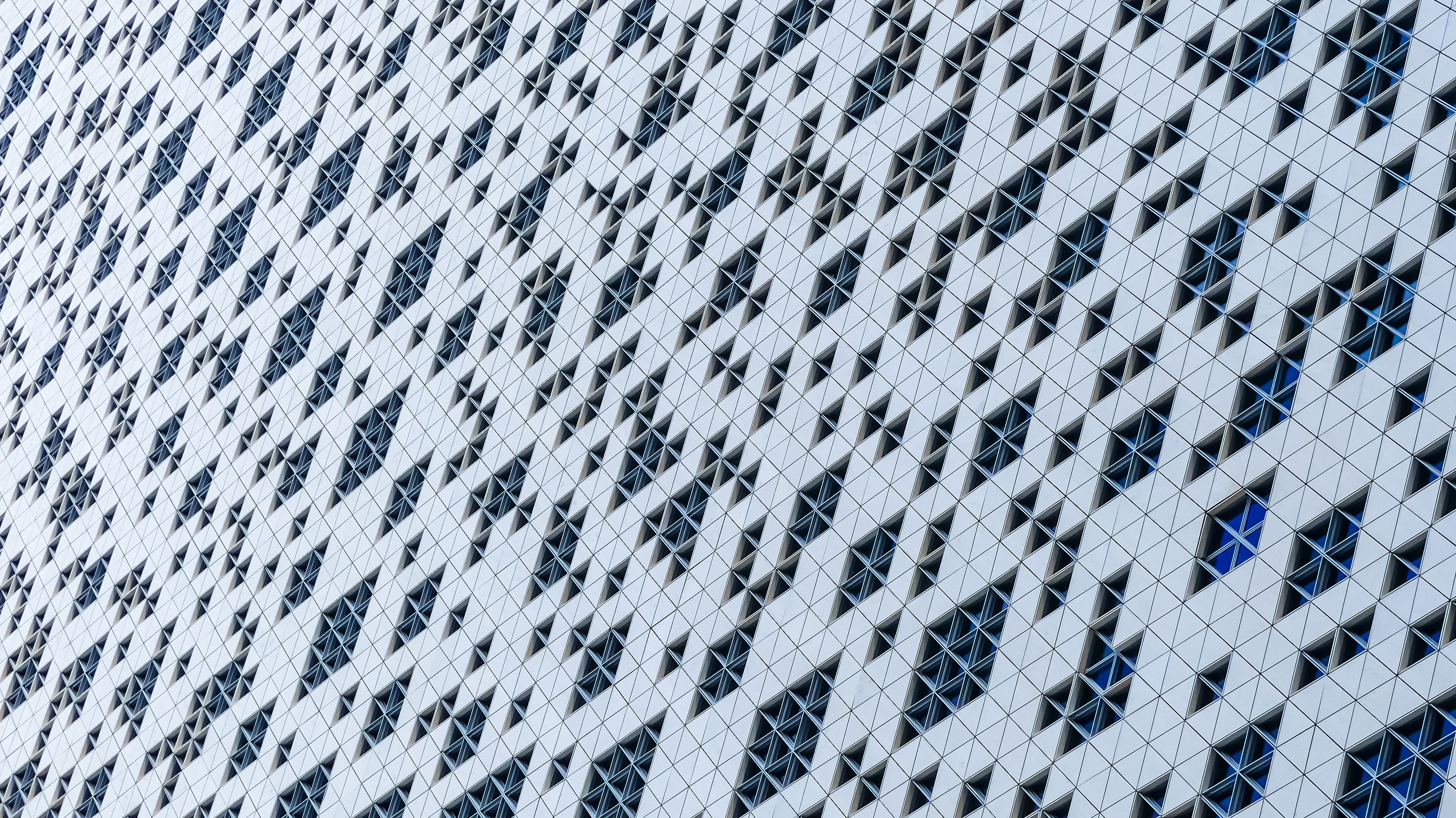 Architecture of the facade of a modern building in Riyadh, Saudi Arabia