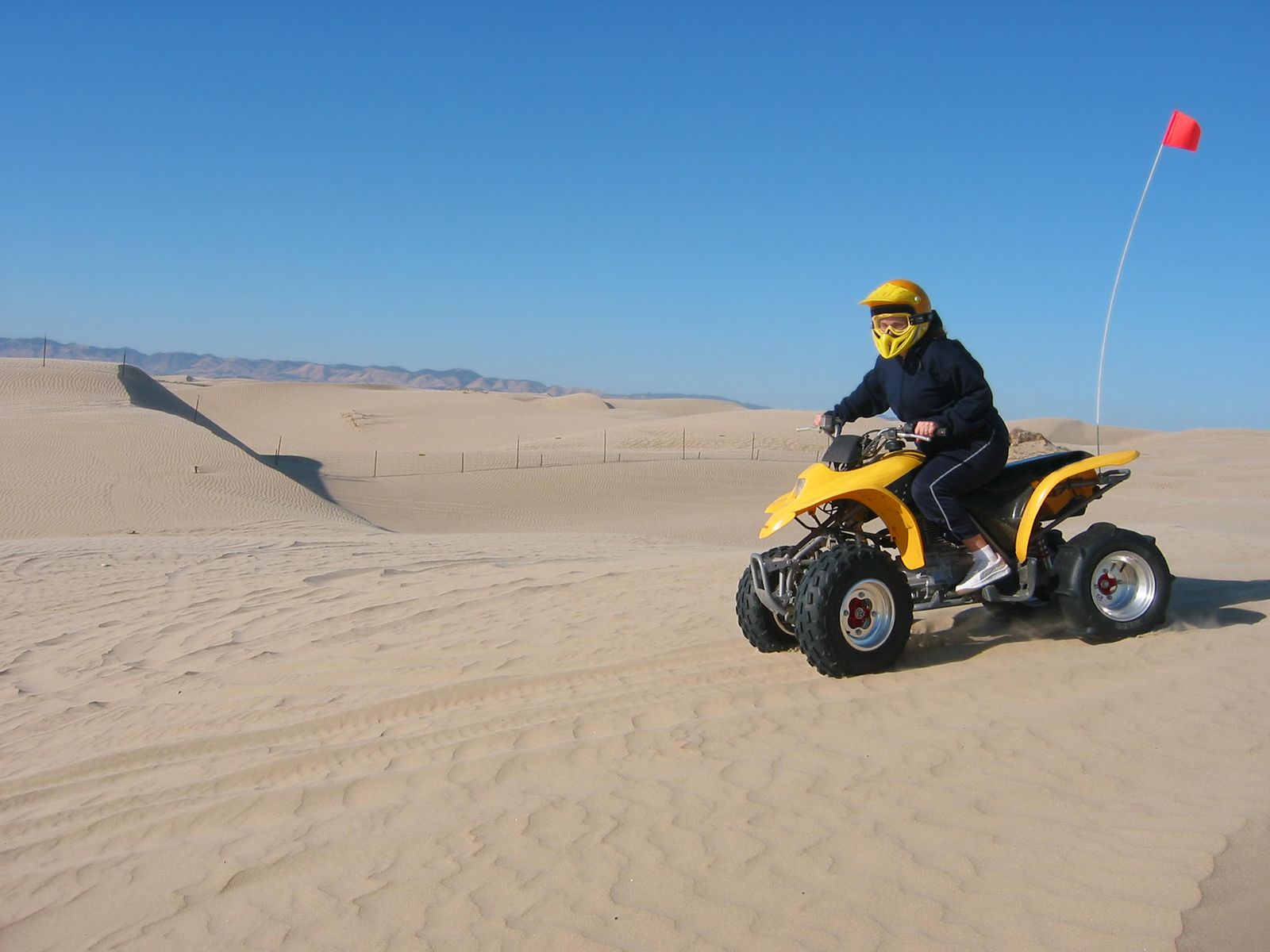 quad biking dunes