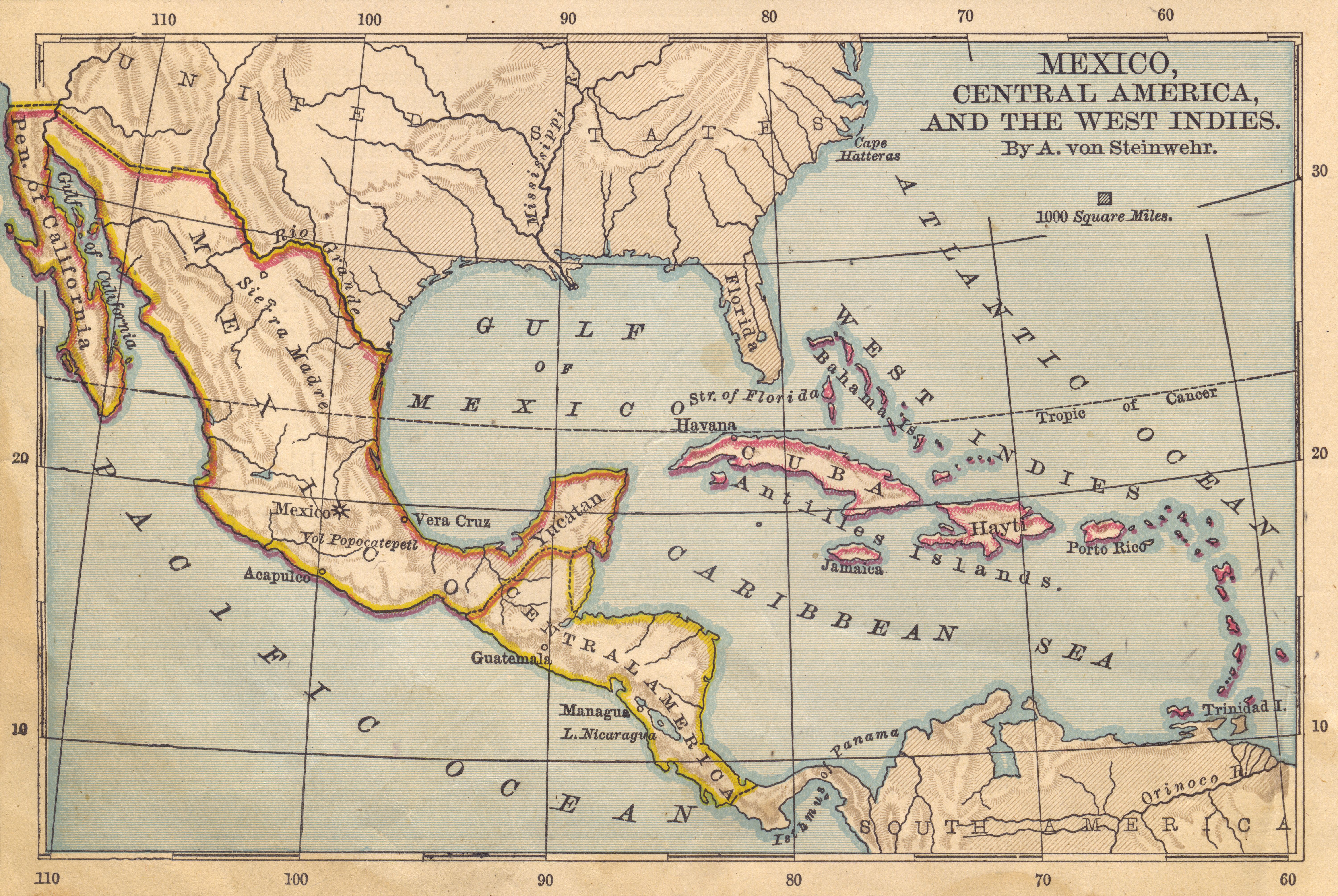 caribbean map