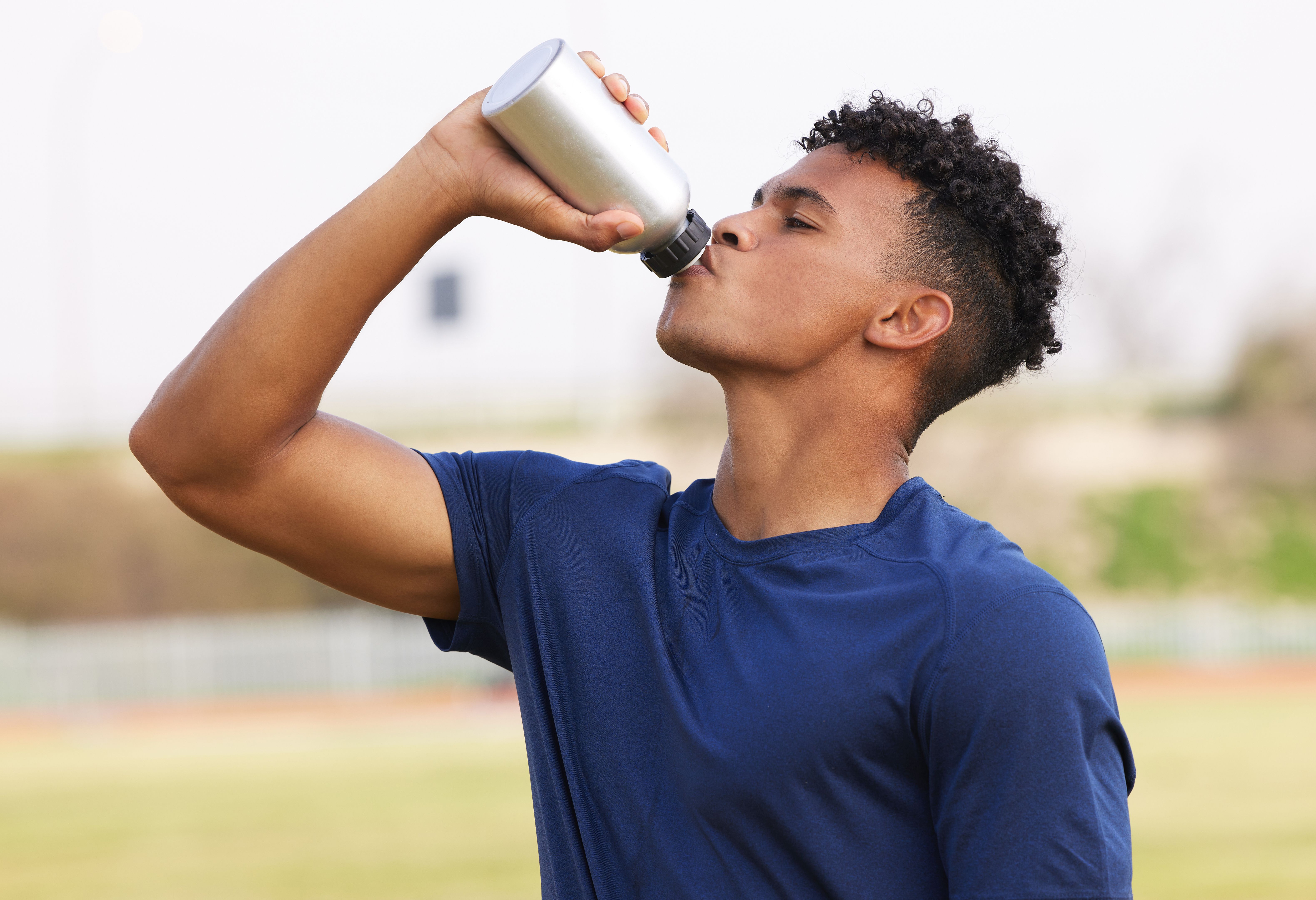 athlete hydrating