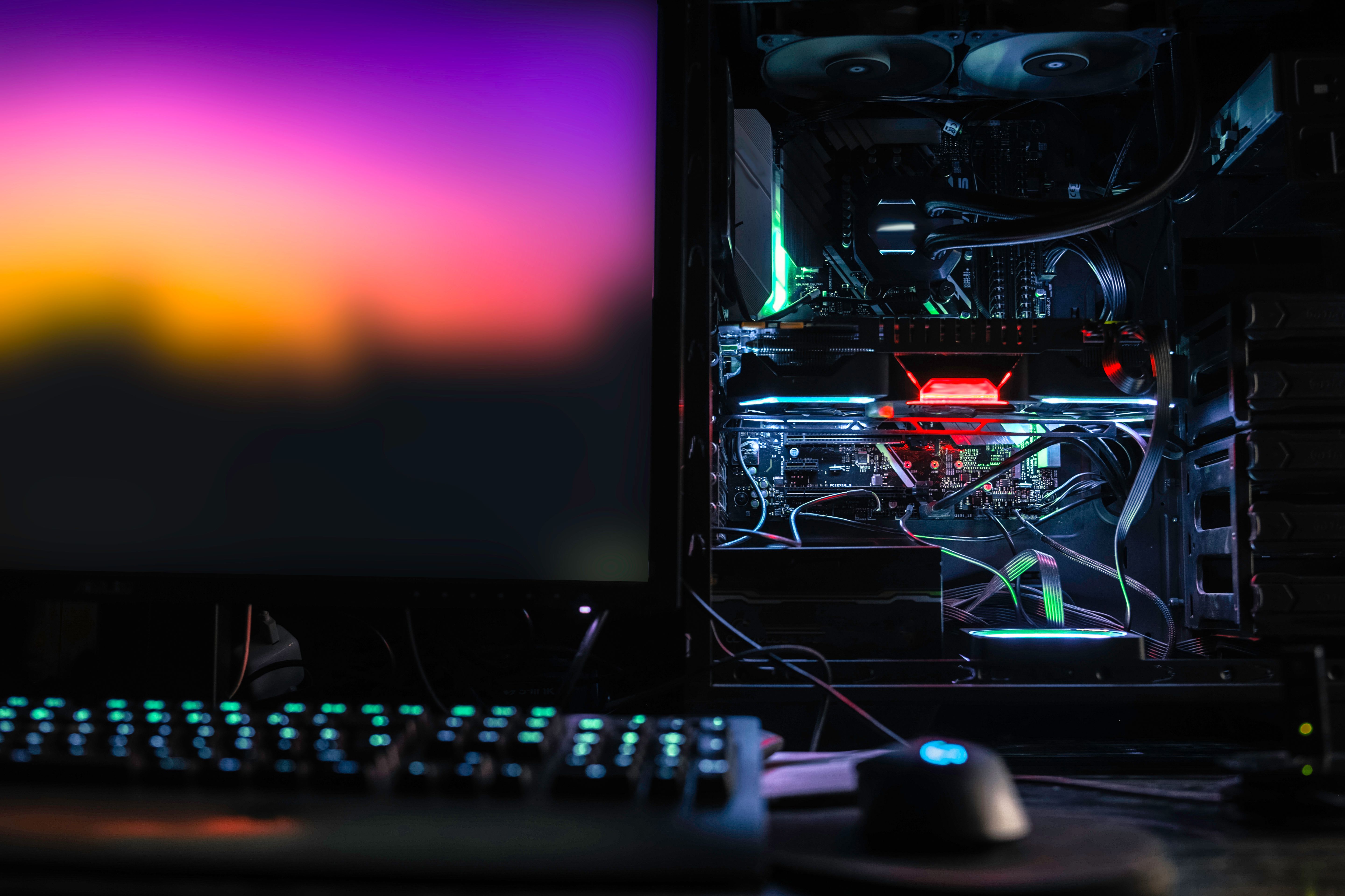 heavy duty desktop pc for gaming, designing, rendering and crypto currency mining