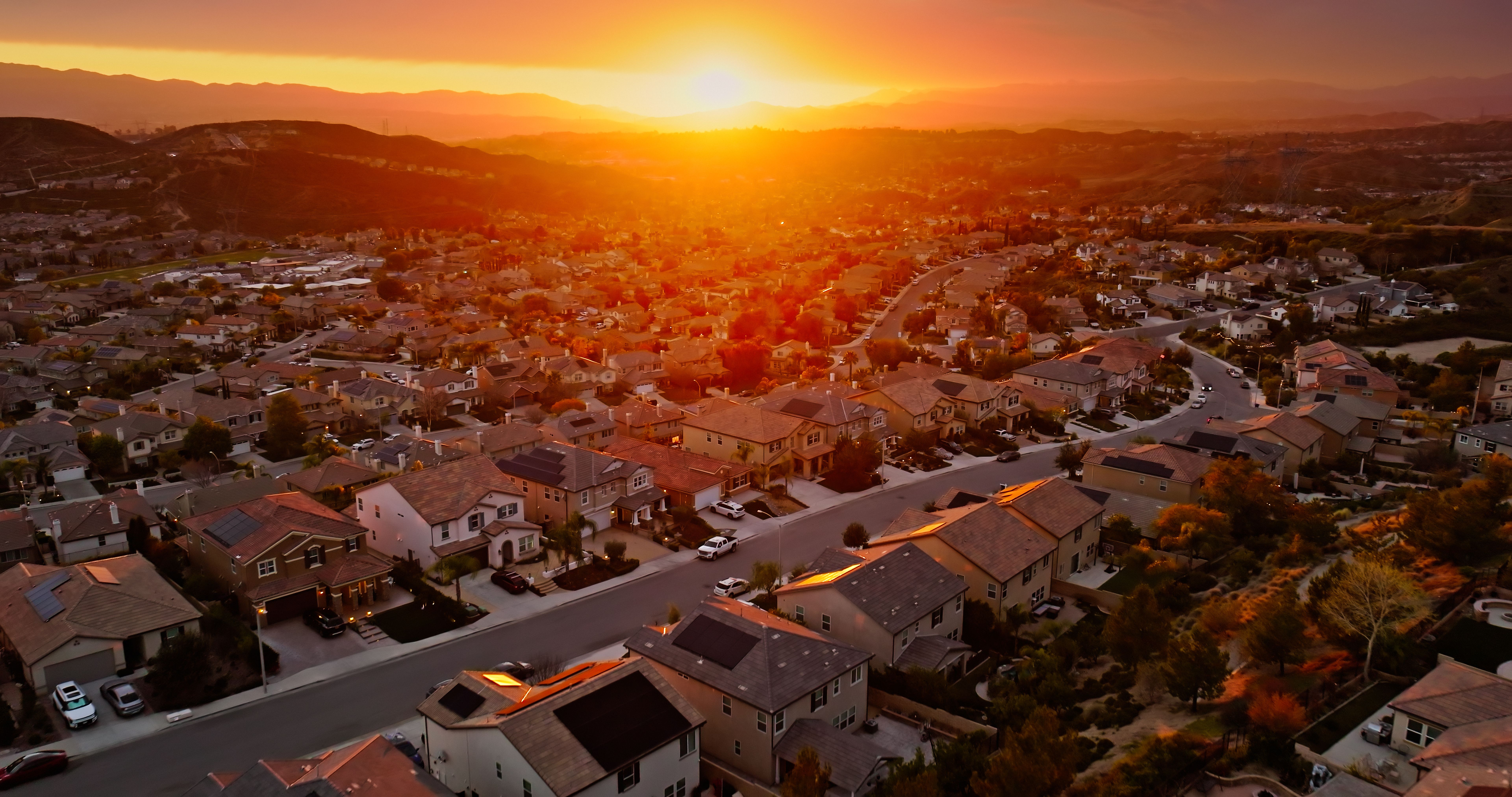 solar panels mountains