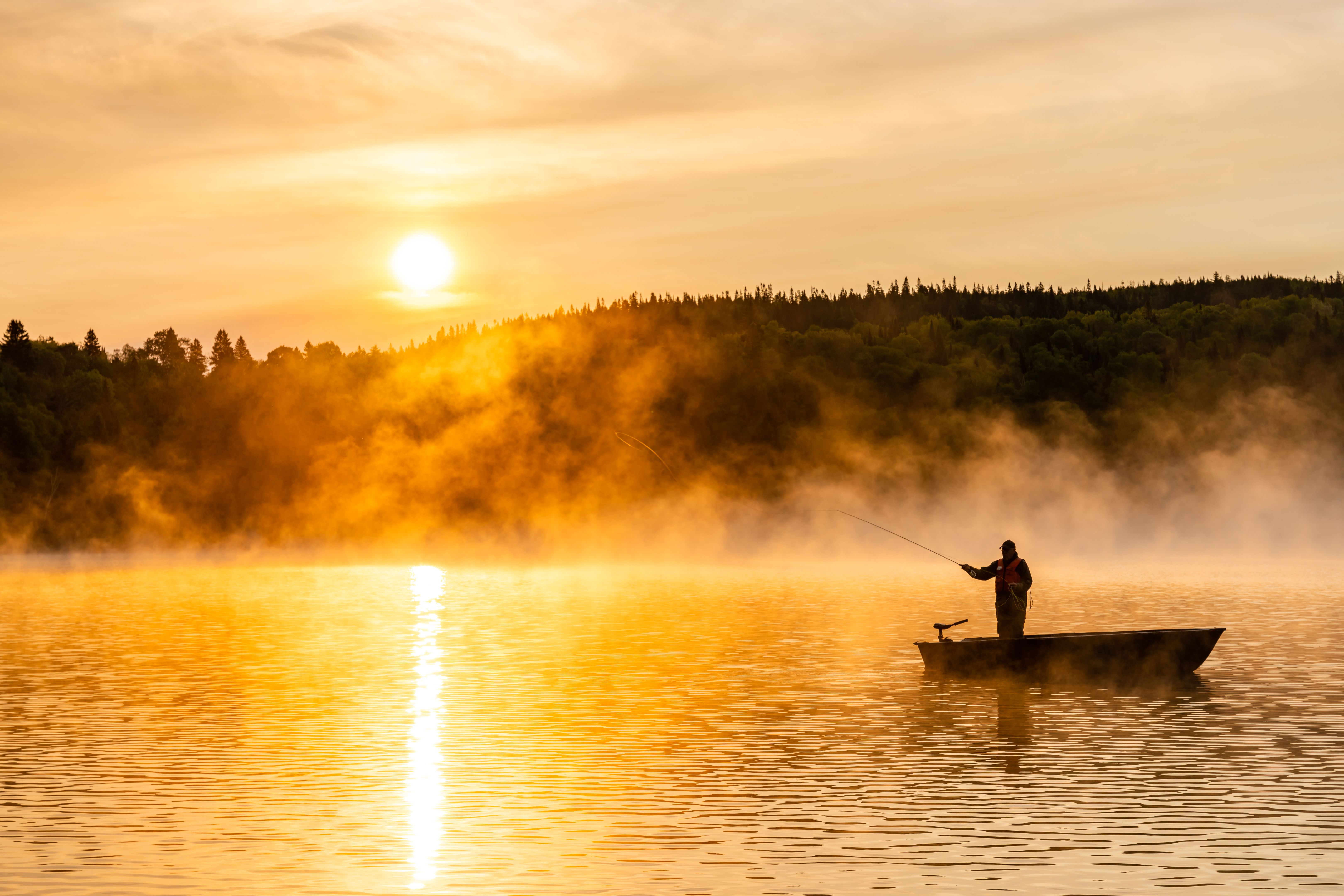 fisherman casting
