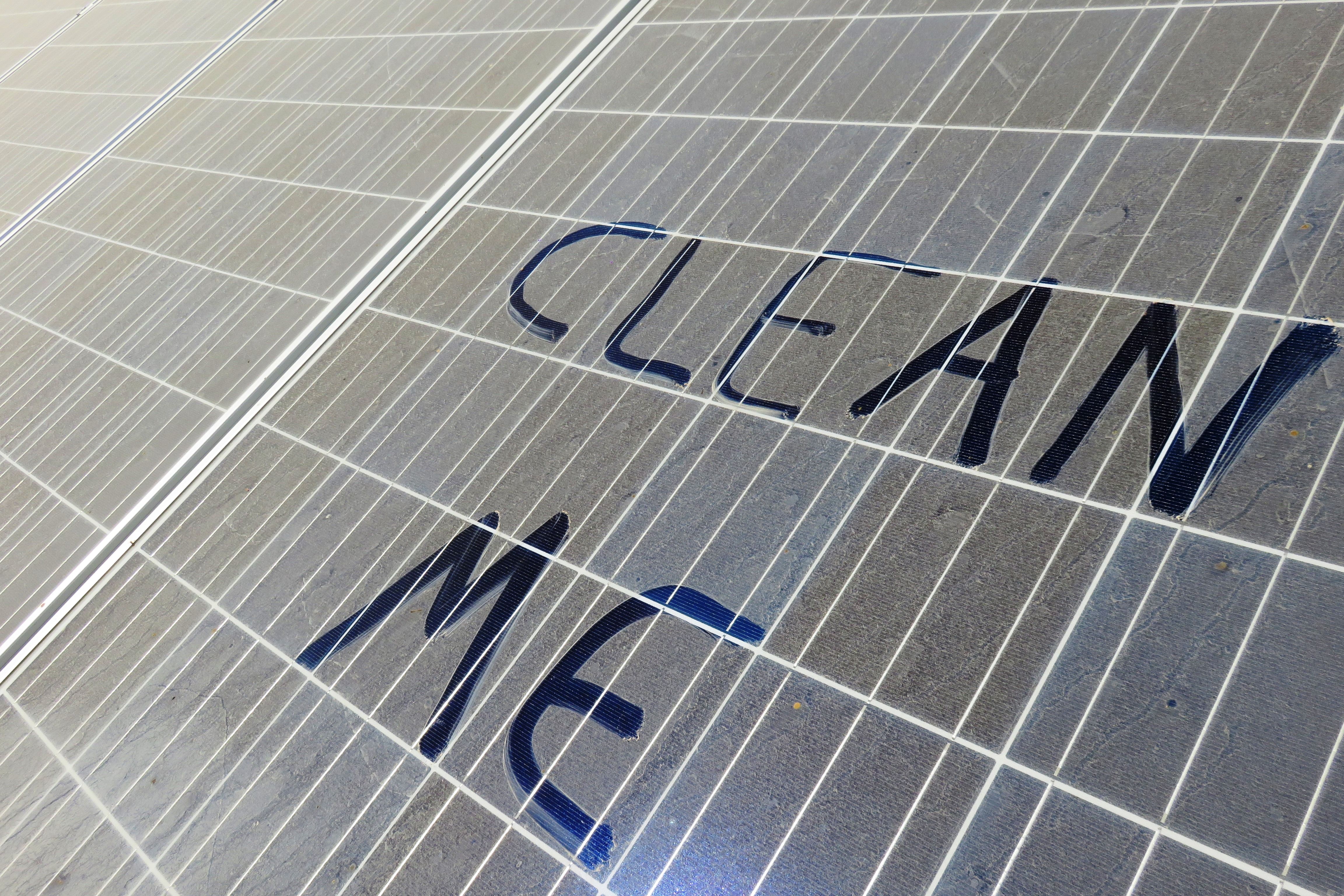 solar panel cleaning