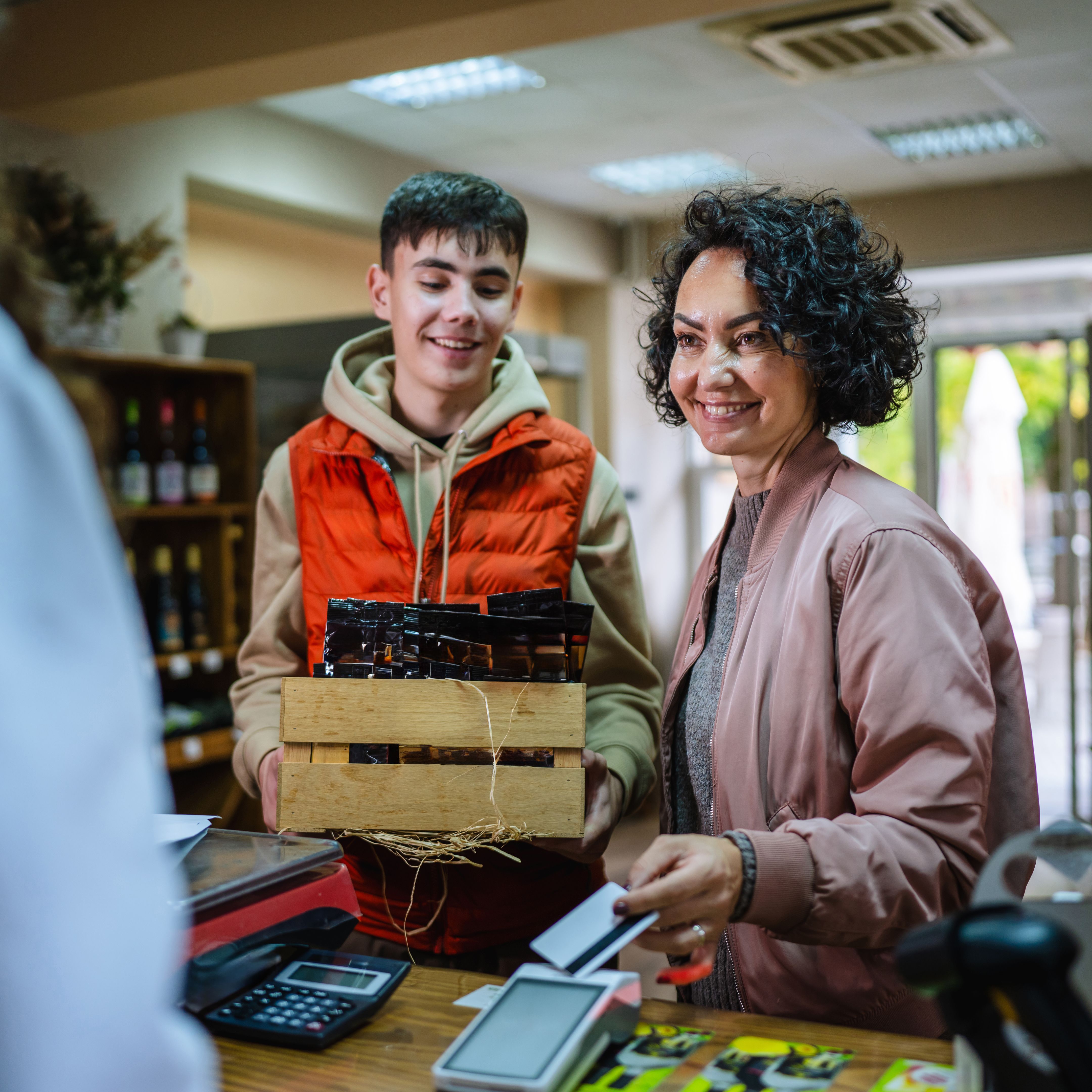 people buying lottery