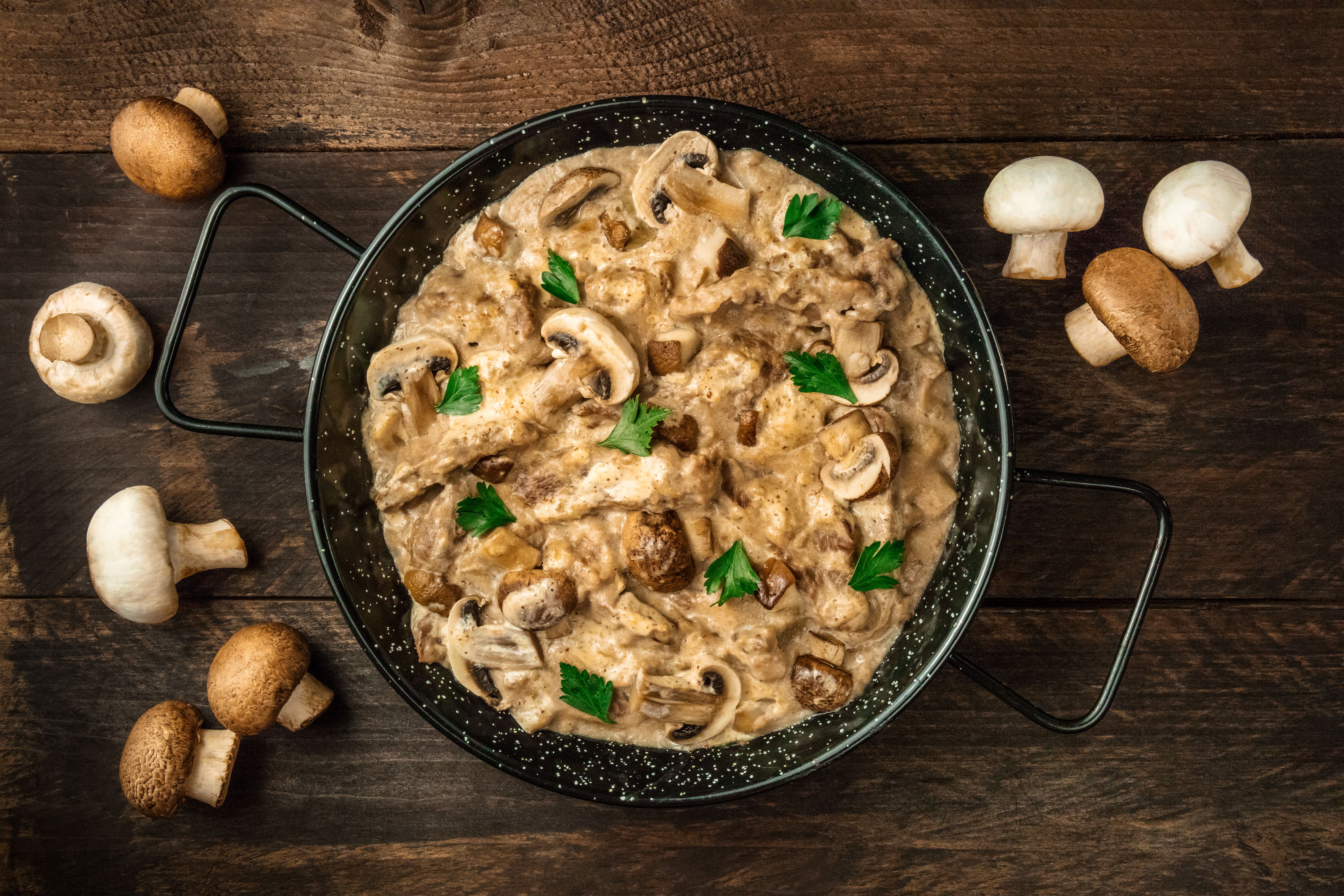 mushroom stroganoff