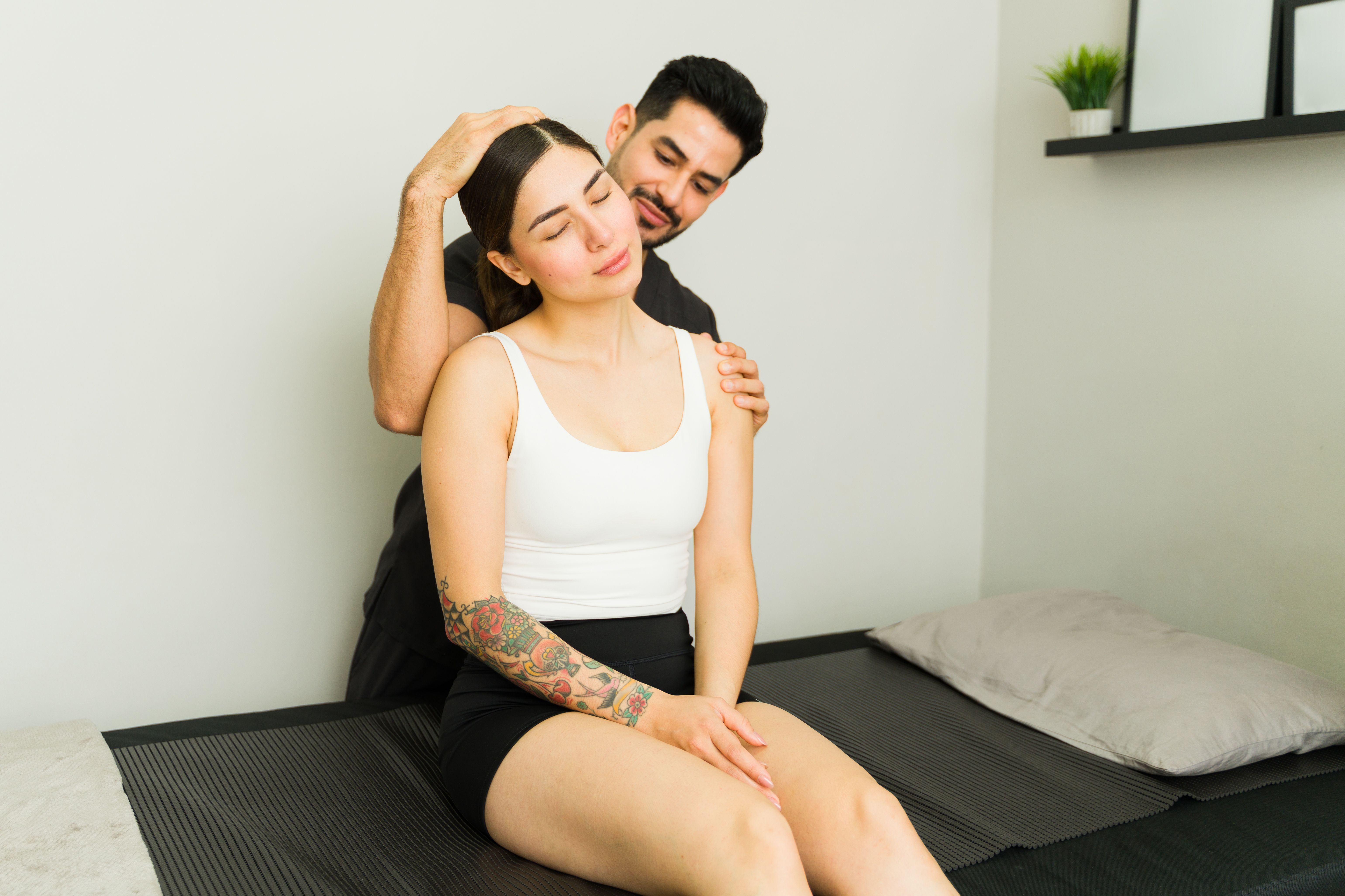 chiropractic session