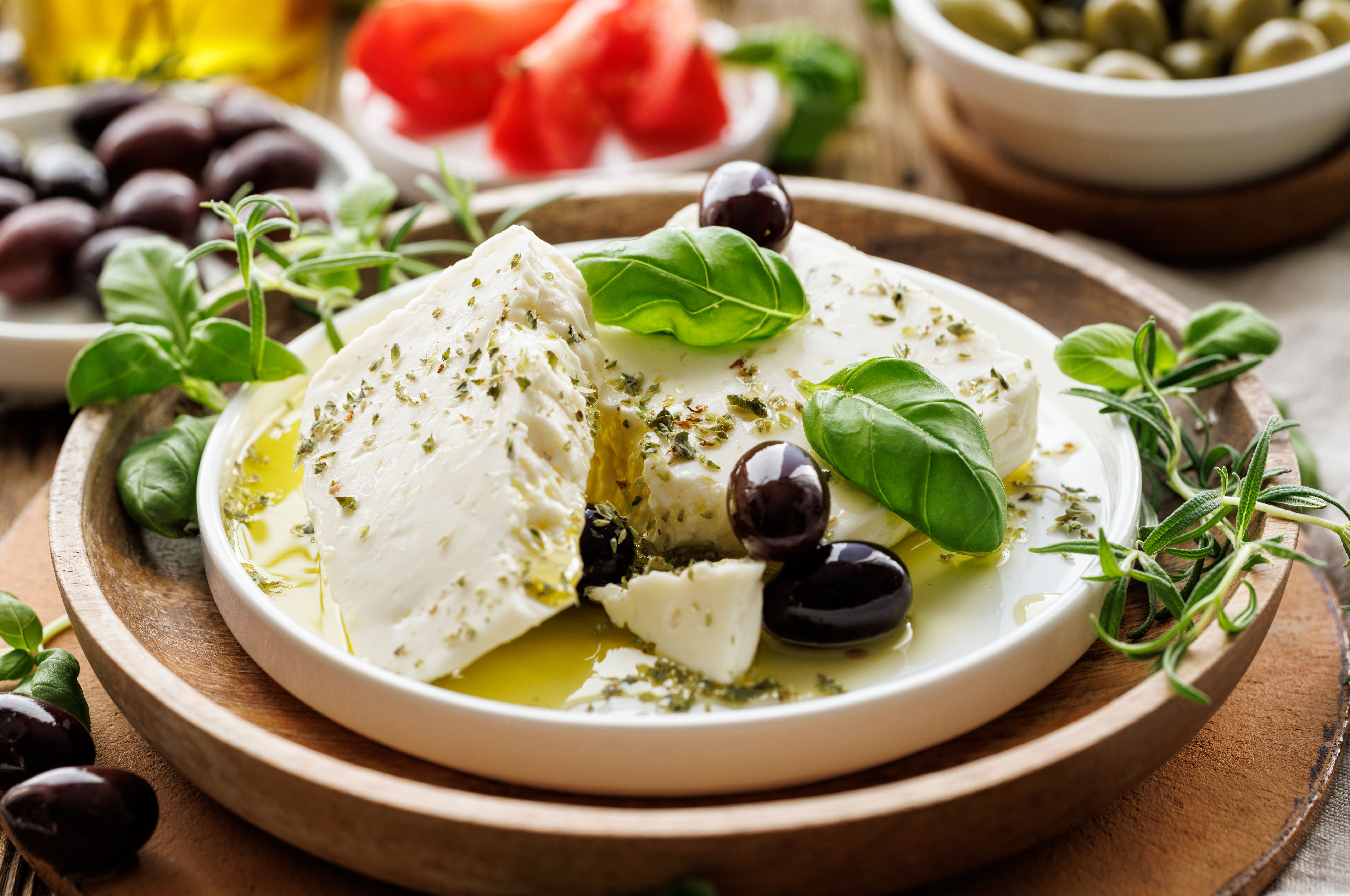 olives and cheese