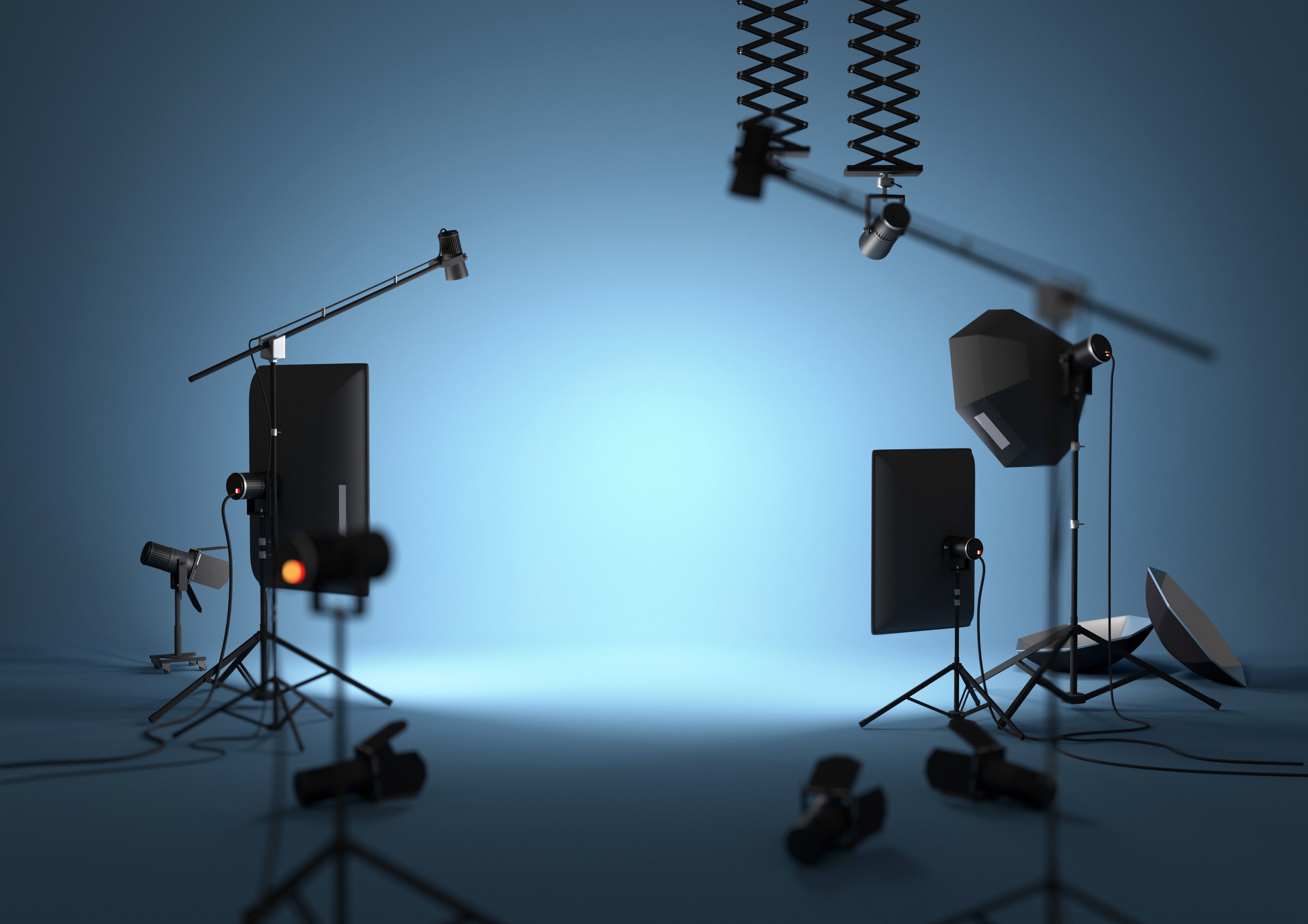 studio lighting setup