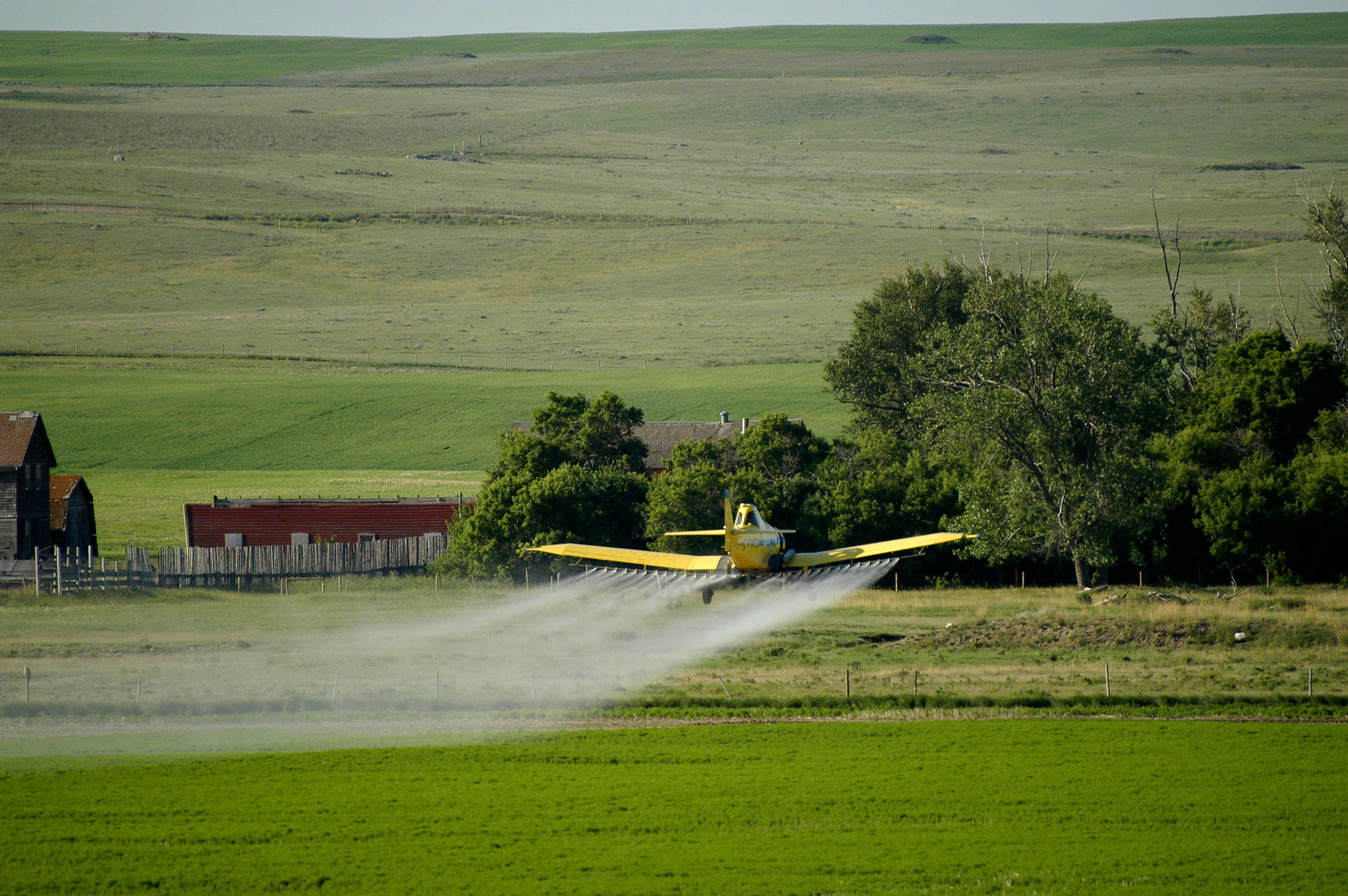 crop dusting airplane