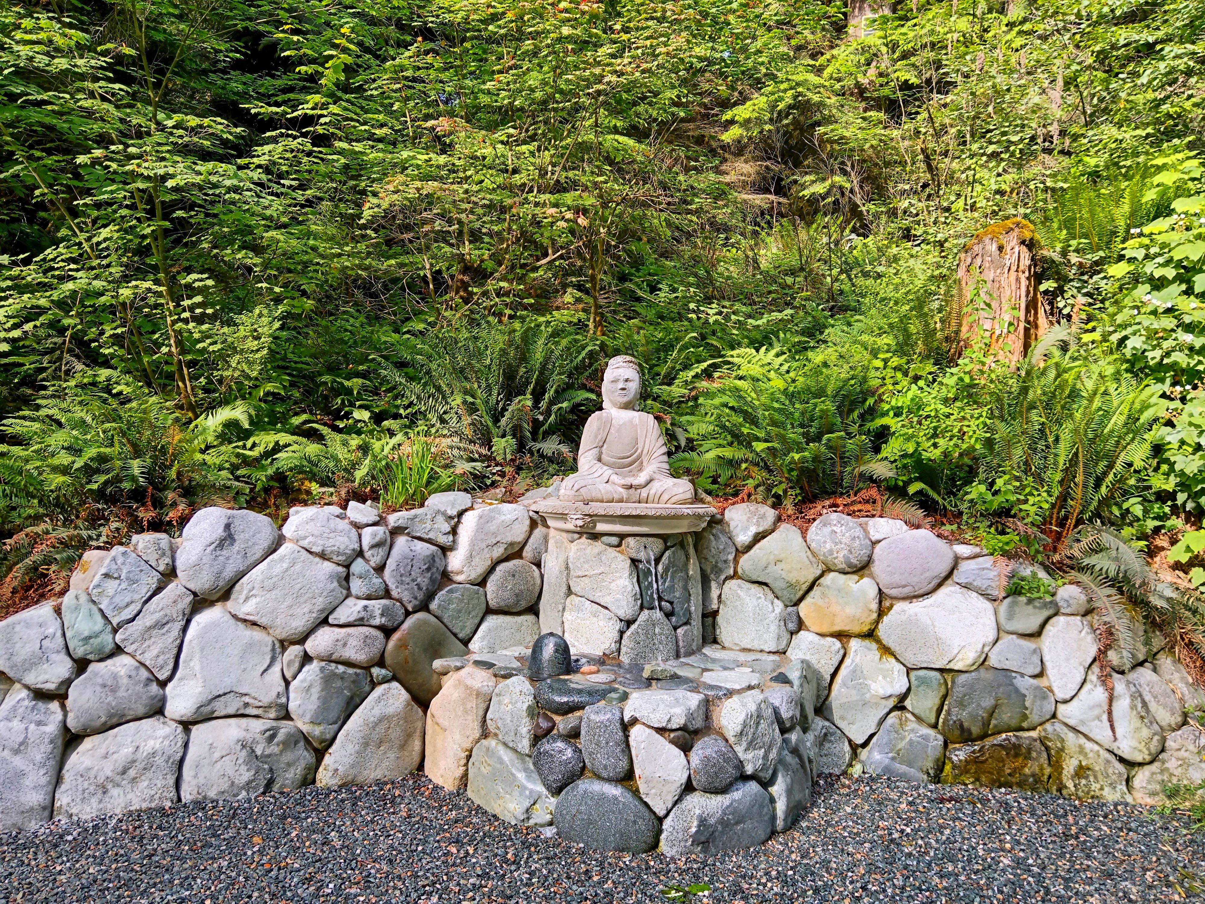 stone sculpture garden