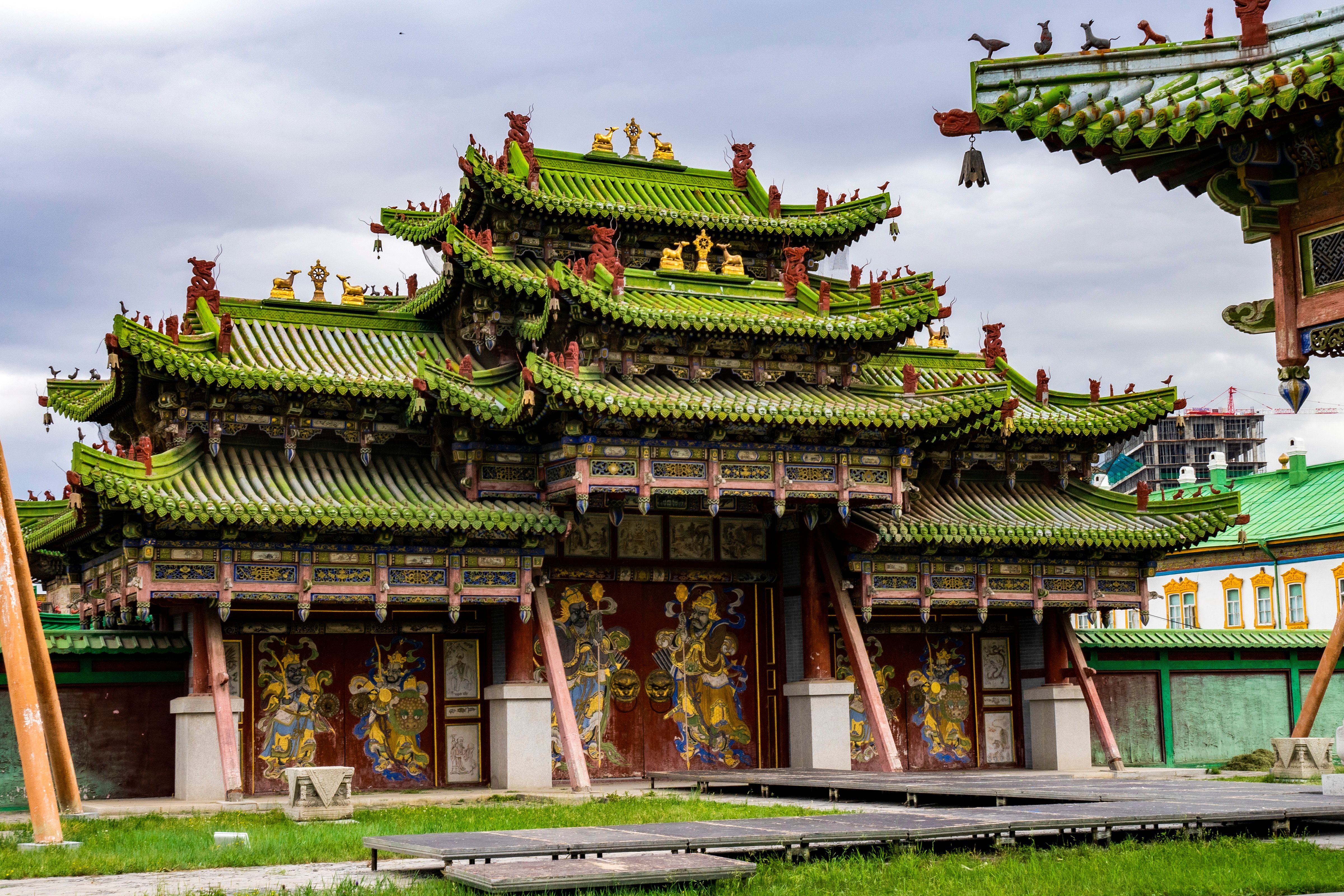 Nice temple in capital Ulan Bator Mongolia