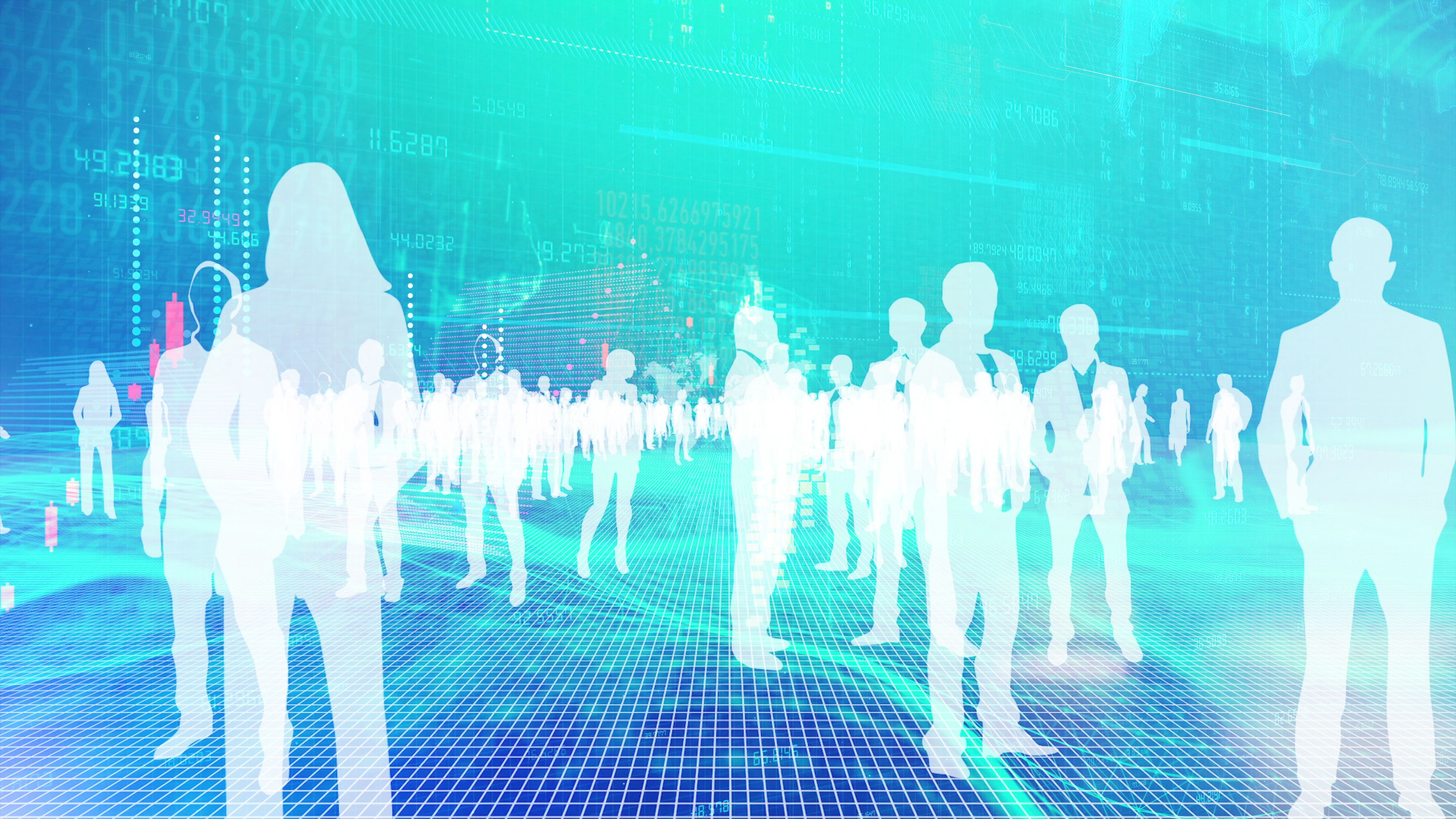 business silhouettes