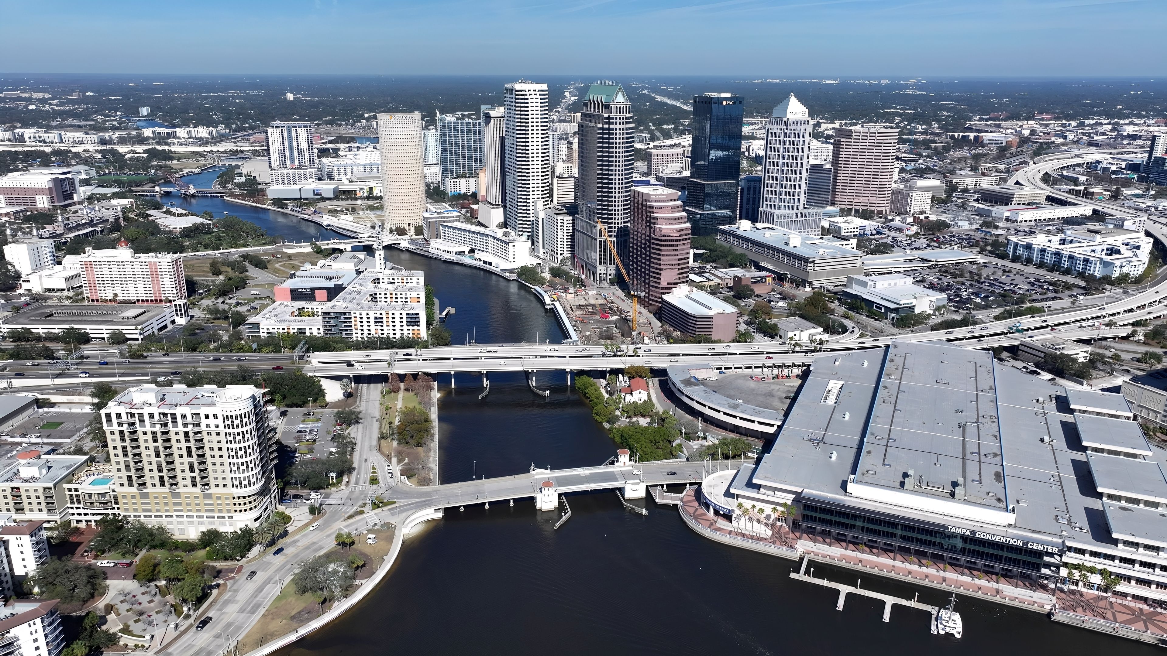 aerial view Tampa